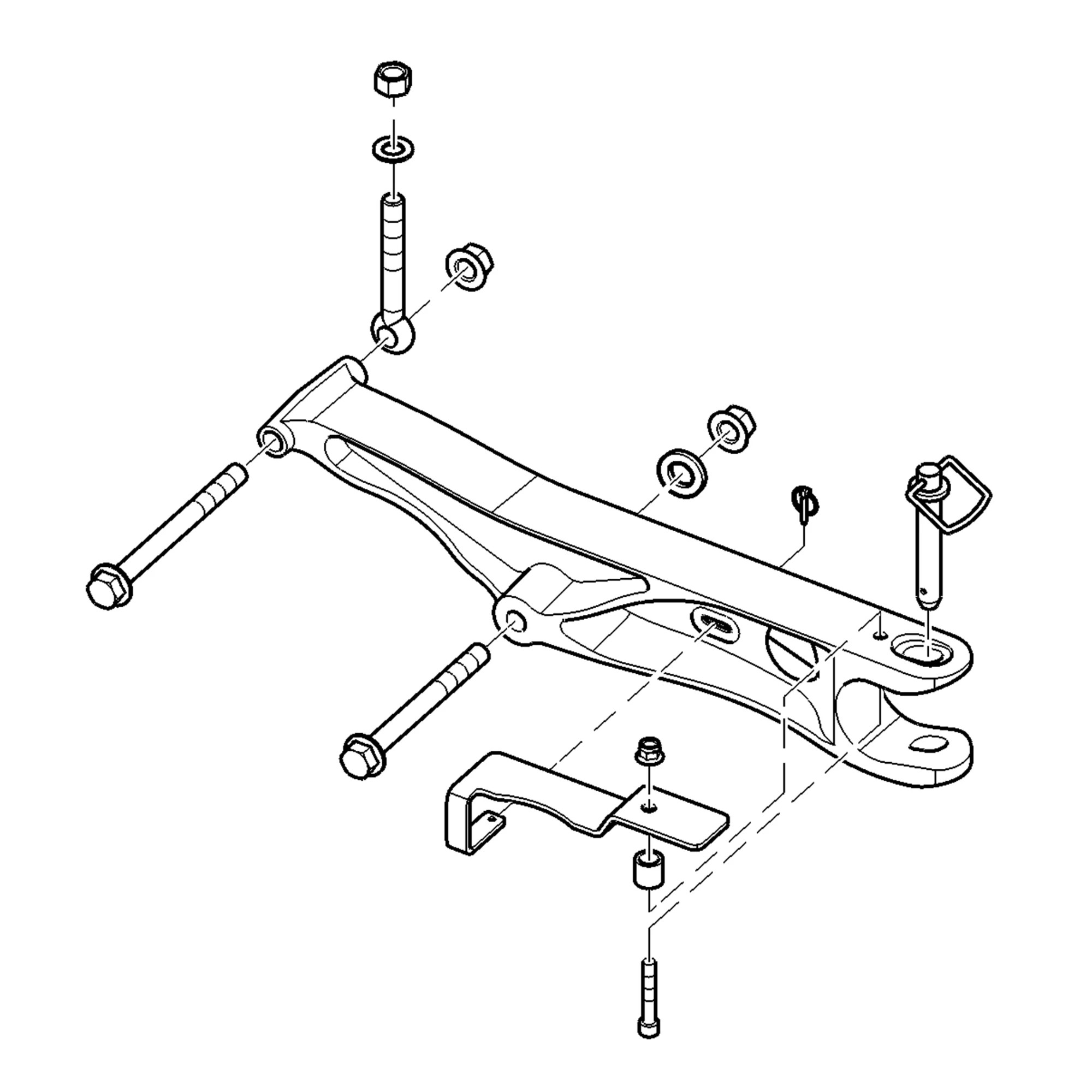 John Deere Clevis Hitch Attachment - BE31153