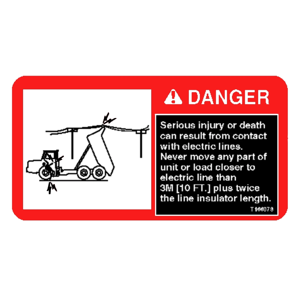 Label, Danger, Overhead Wires