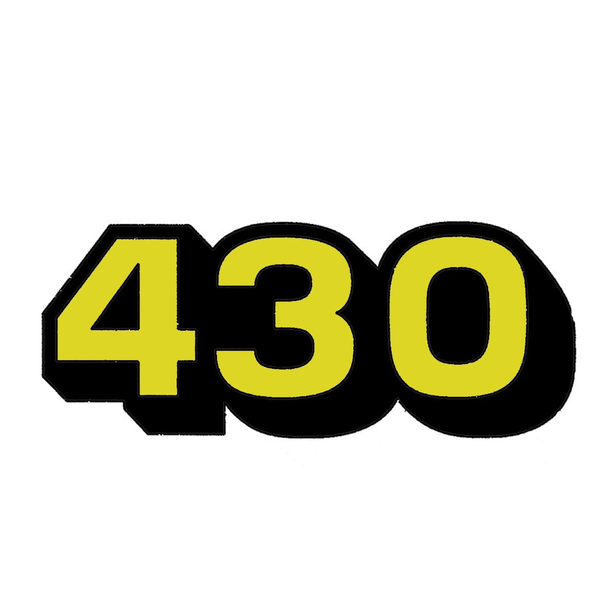 John Deere 430 Model Number Label - W44457