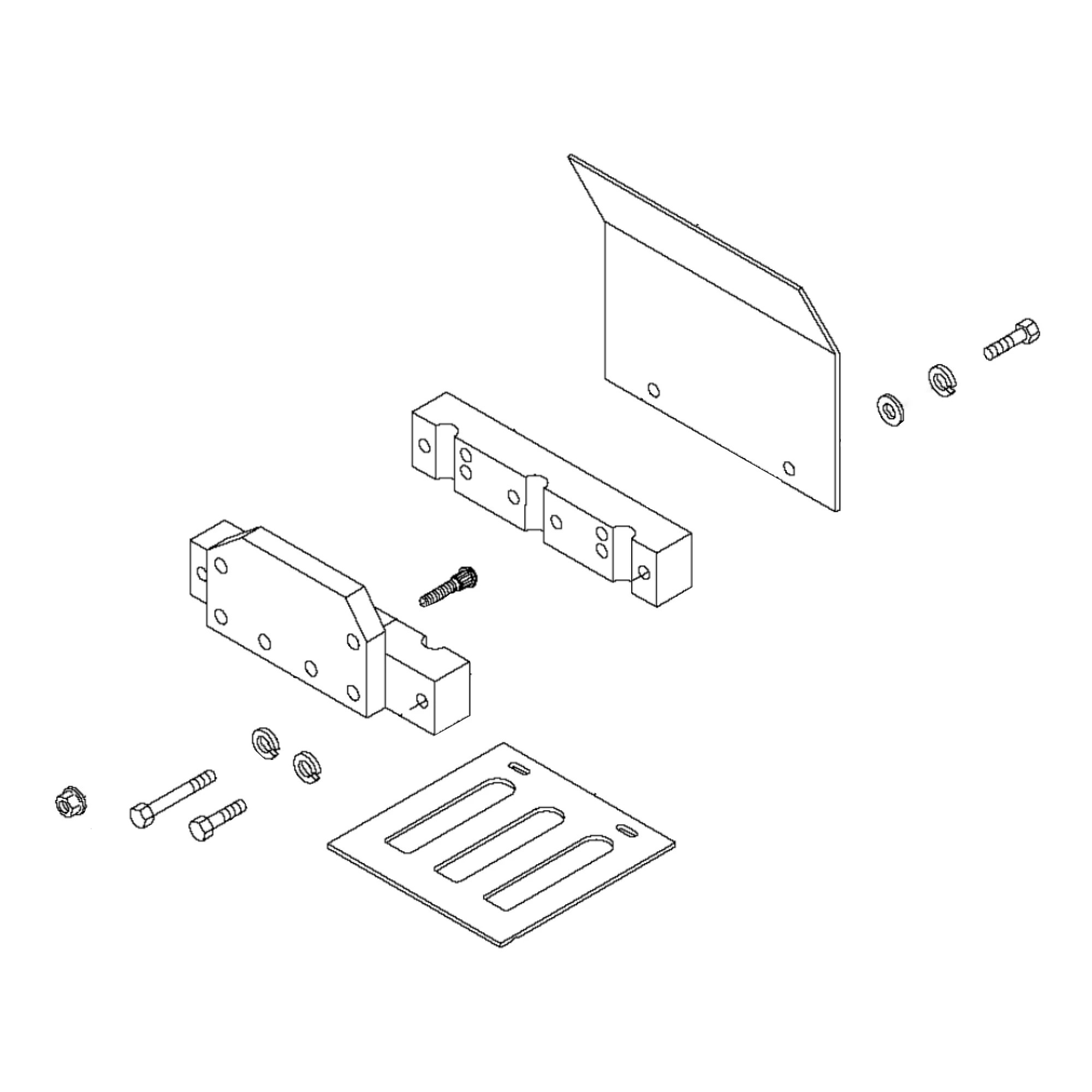 John Deere 3X Tine Holder Kit for Tines with 3/4 inch (19 Mm) Mounting Diameter - BTC10182
