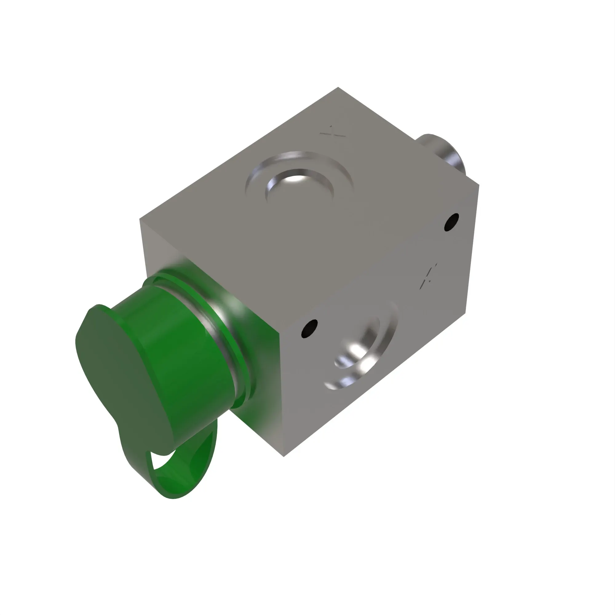 John Deere Quick Coupler Plug with Shut-Off Valve - AL208342
