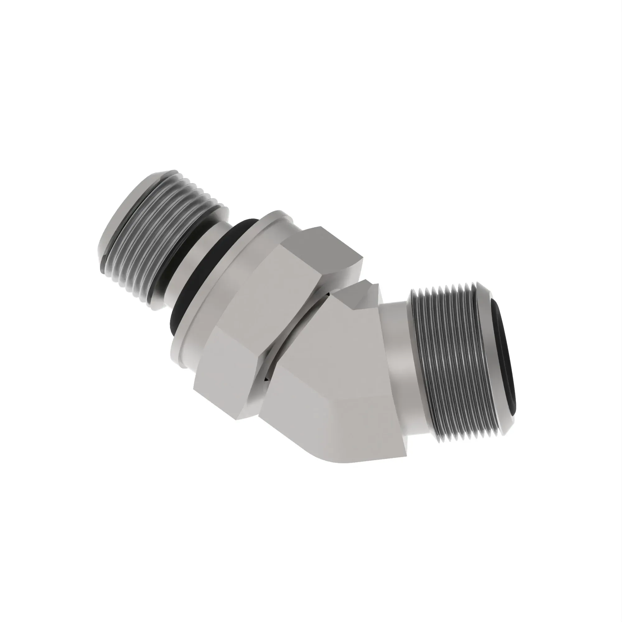 ADAPTER FITTING, 45 ADJ STUD ORFS -