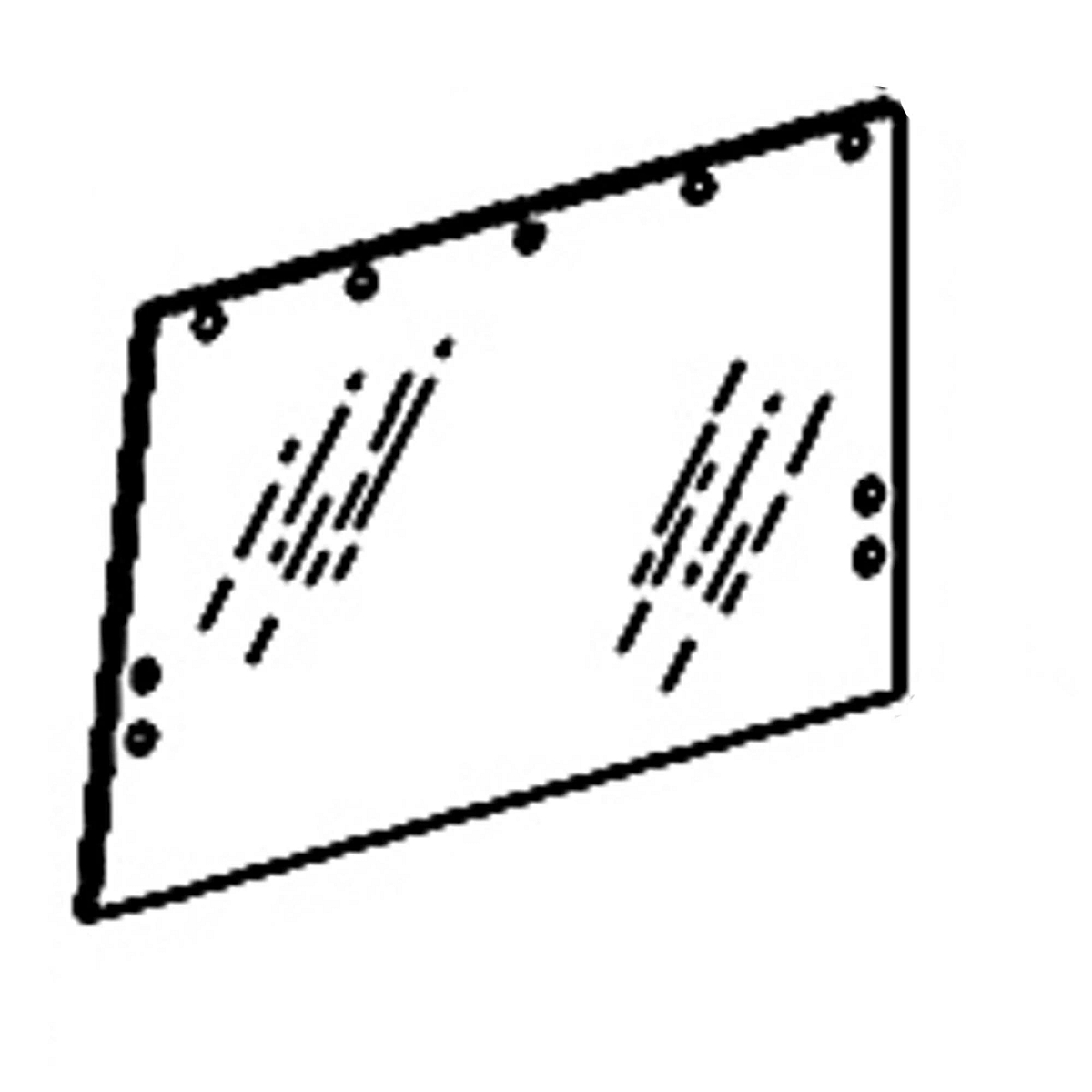 John Deere Glass Window, Right Side - R50757
