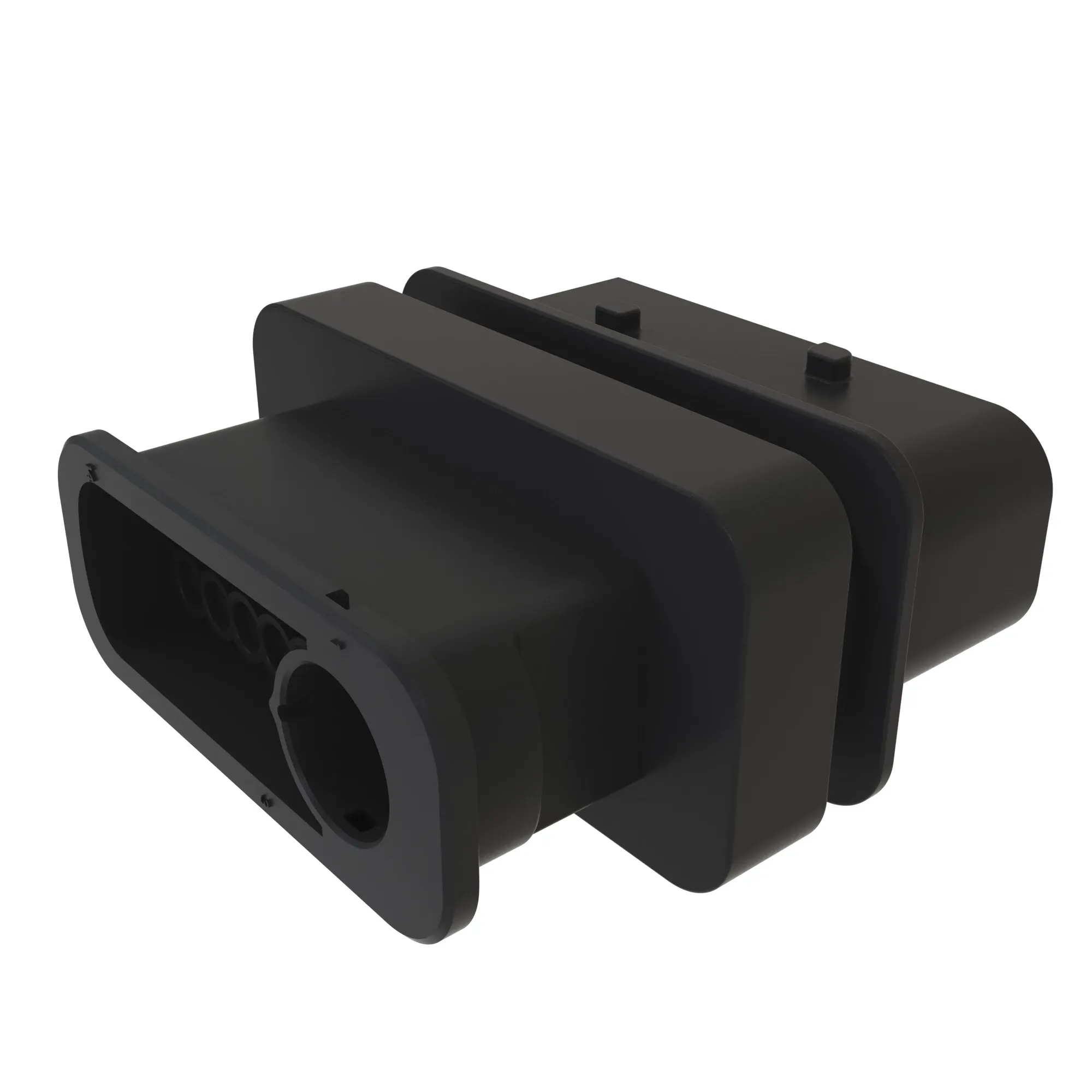 CONN TYCO HDSCNET+ 14W FS BLK PLSTC