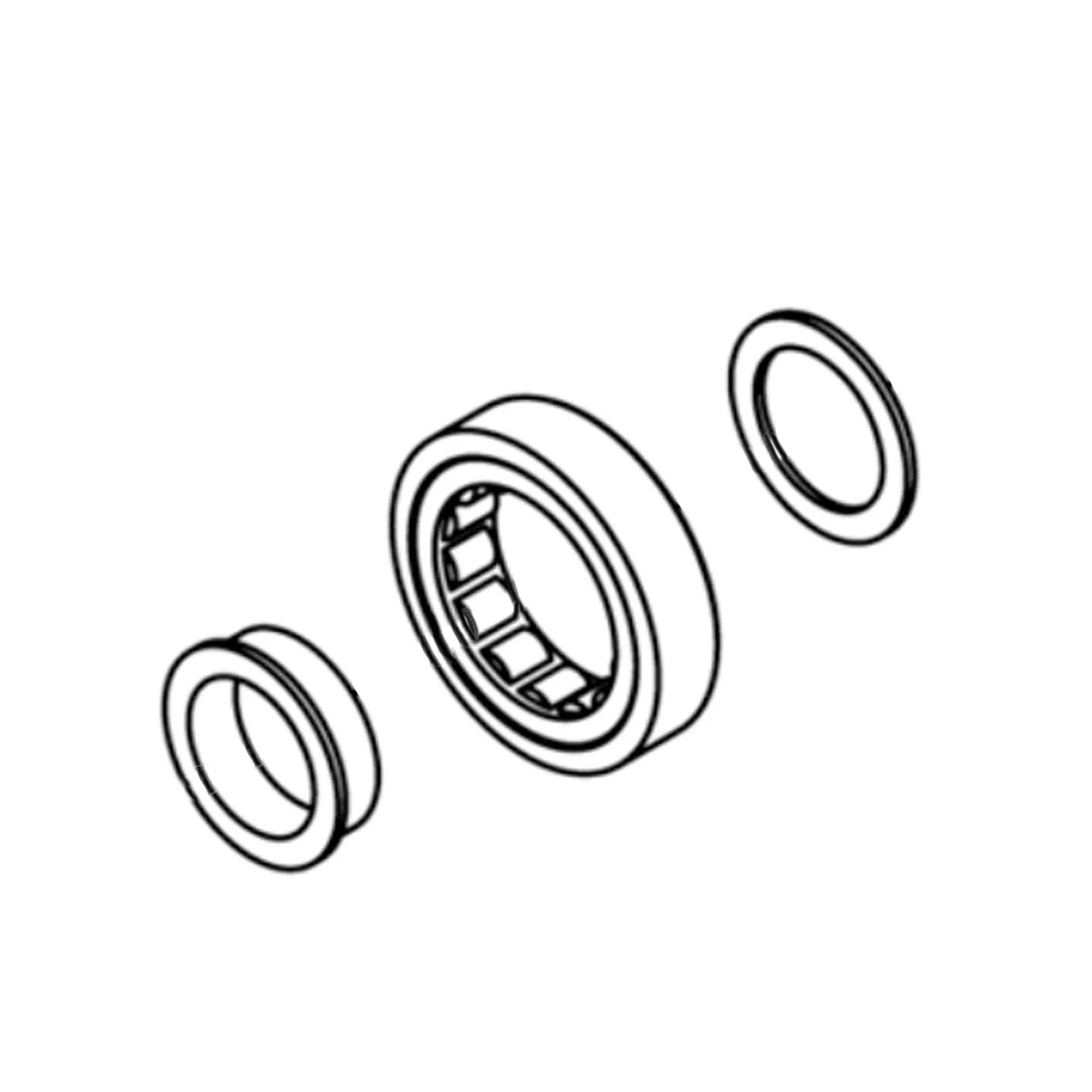John Deere Cylindrical Roller Bearing - AXT10581