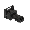 John Deere Black Electrical Connector Housing, 2 Cavities - 57M10118