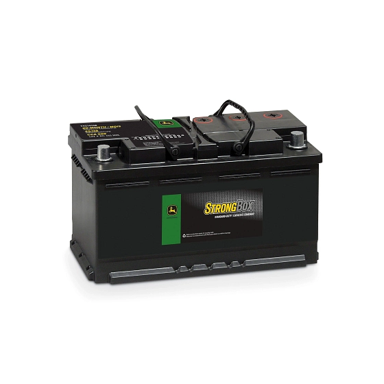 John Deere 12 Volt Battery, Wet Charged, 80 Ah, 900 CCA, 49 BCI - TY27474B
