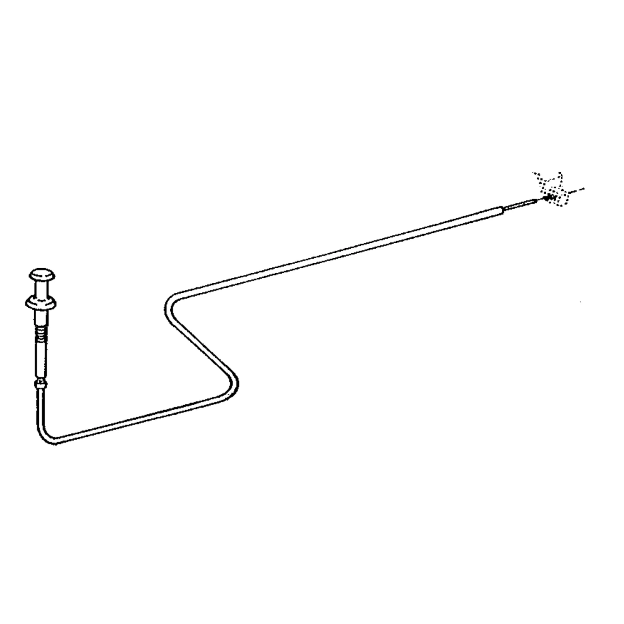 John Deere Fuel Shutoff Push-Pull Cable - RE10597