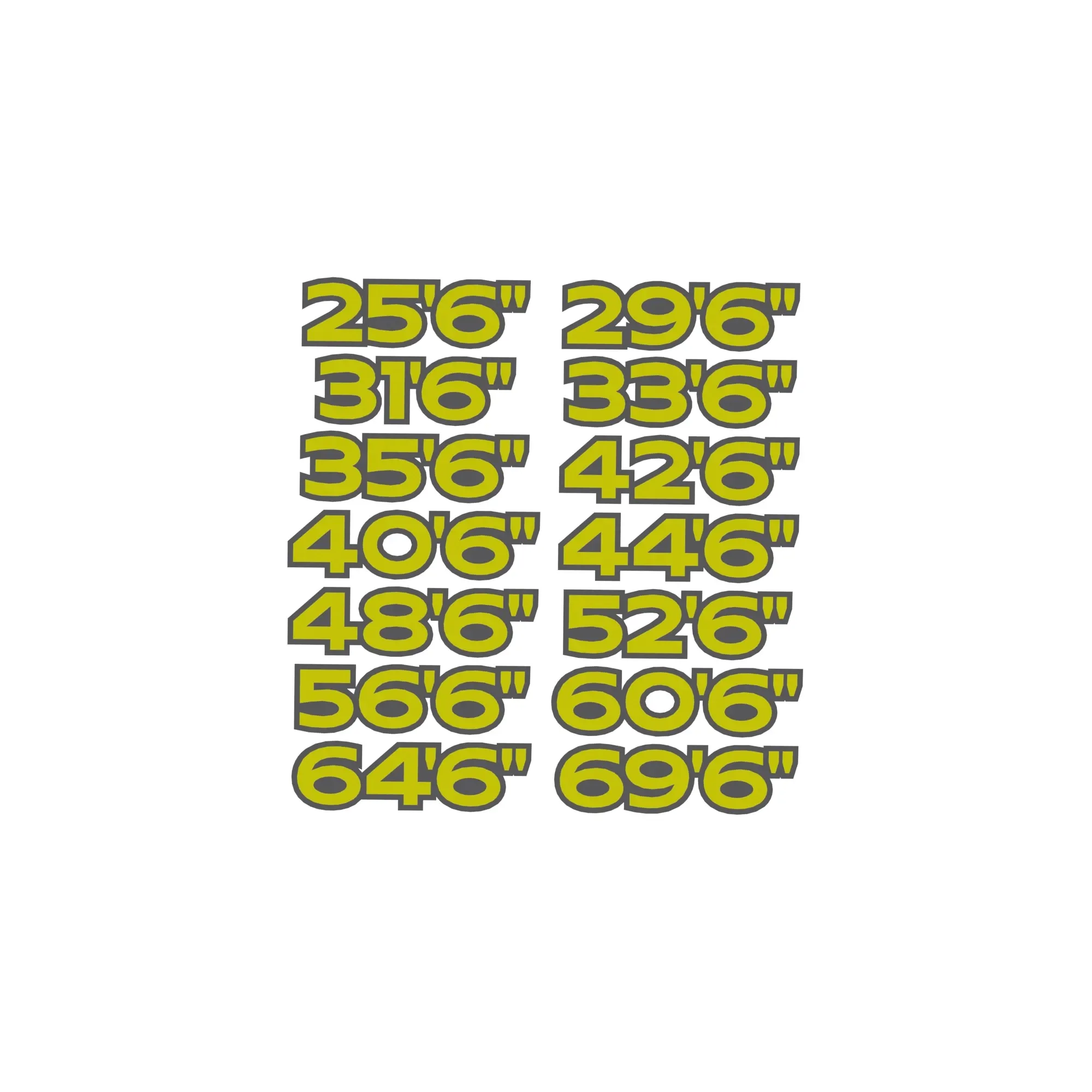 John Deere Model Width Decal - KK32035