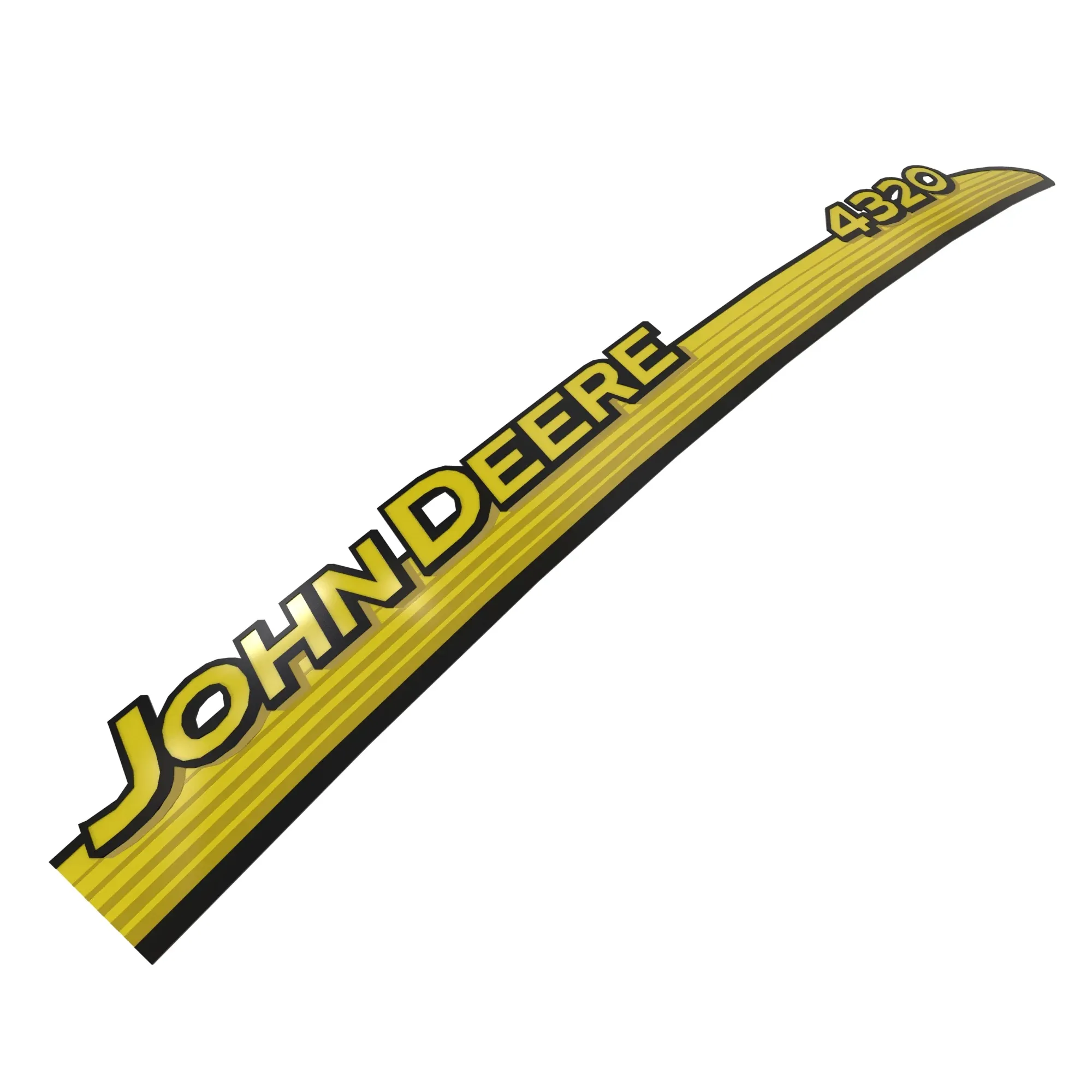 John Deere Label, Hood Right Side - LVU15624