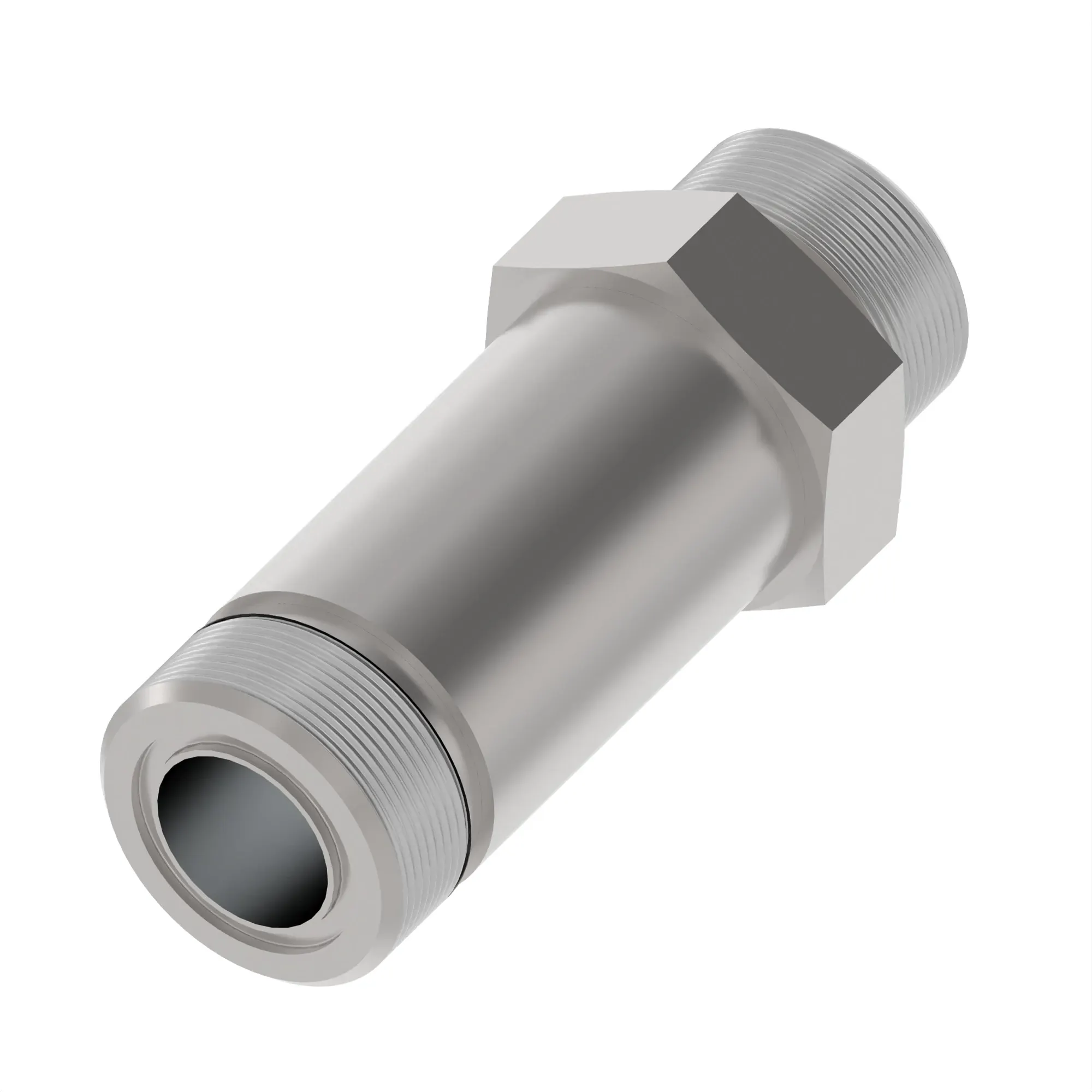 STUD STRGHT, LONG ORFS W/METRIC HEX