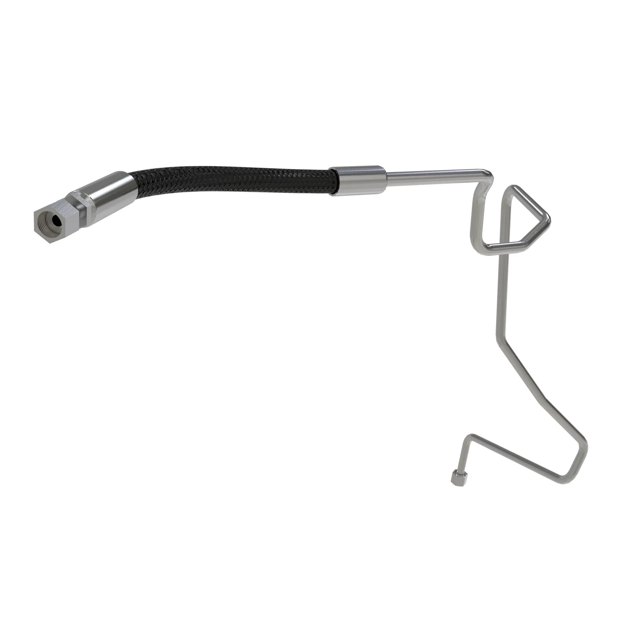 John Deere Manual Steering Pressure Hydraulic Hose - TA18893