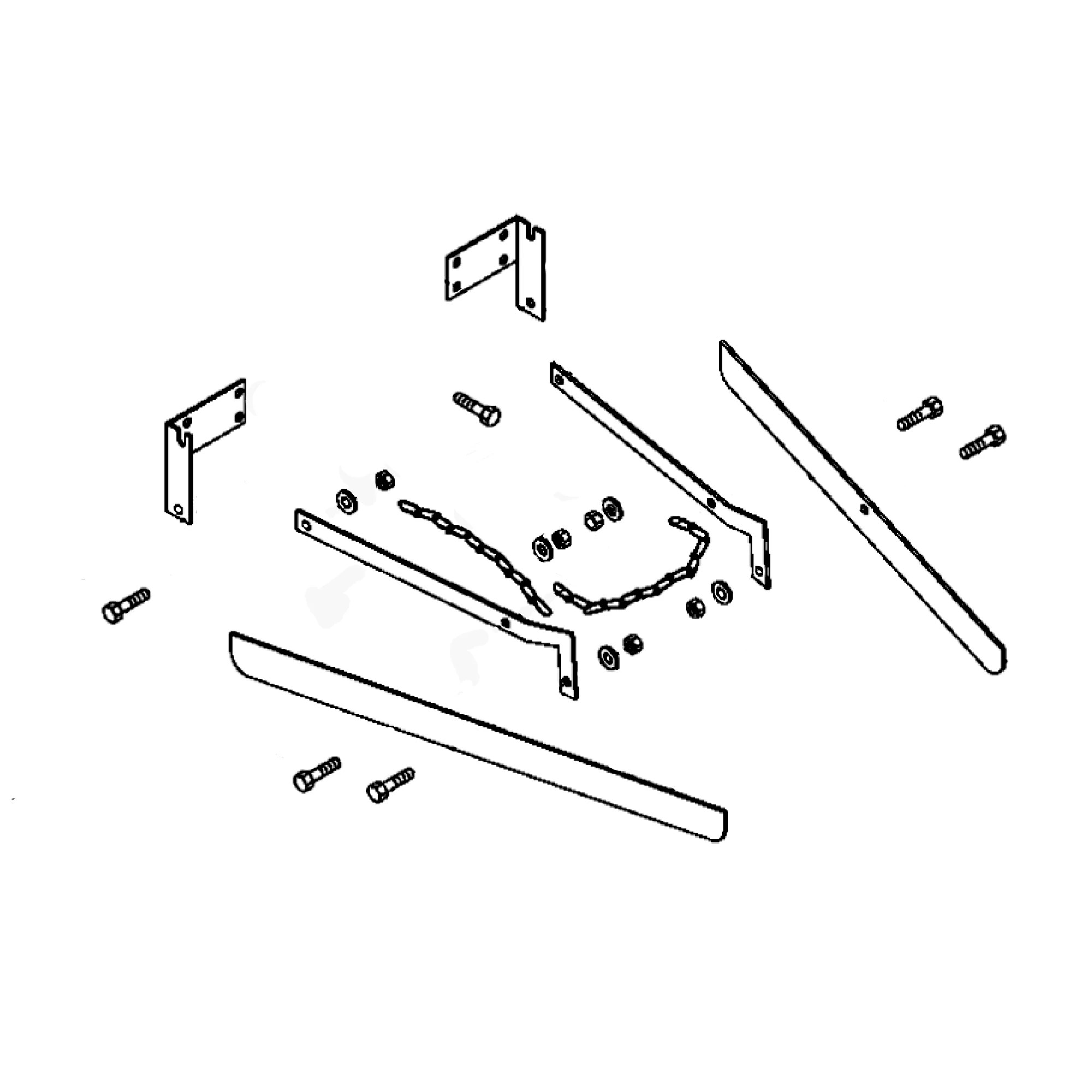 John Deere Windrow Aerator Attachment Kit - BM19073