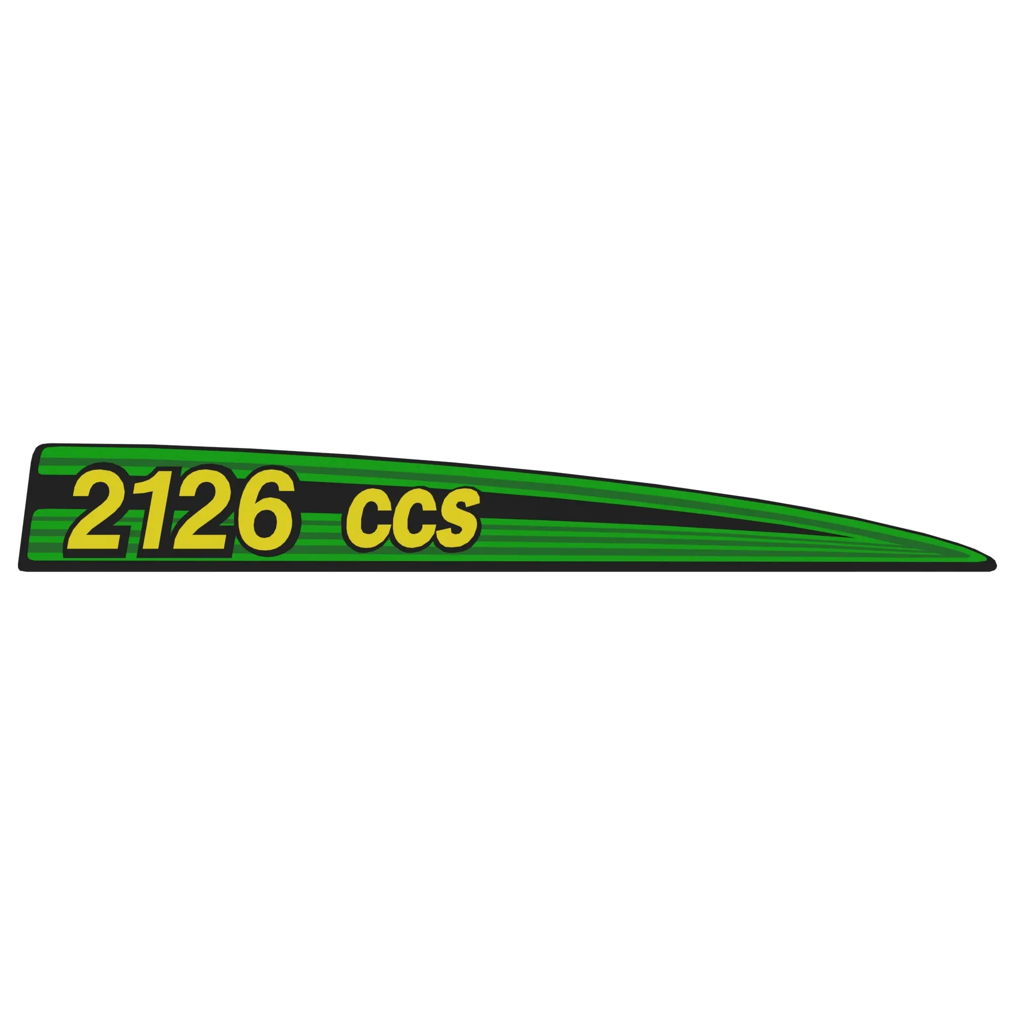 John Deere 2126 CCS Identification Decals Plate - CQ69452