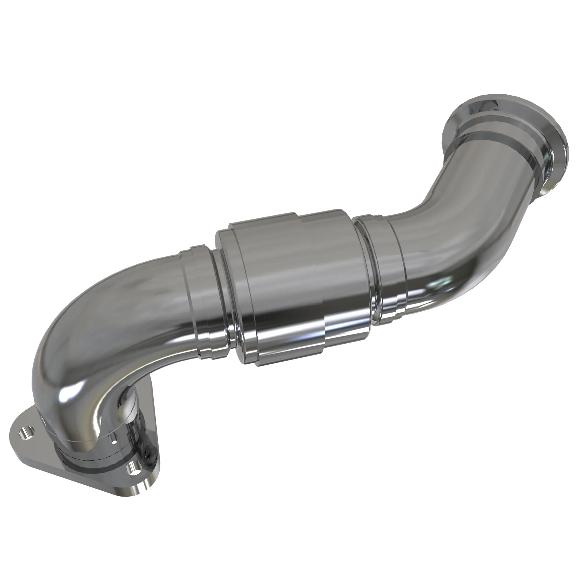 EGR Cold pipe with mesh around bellows