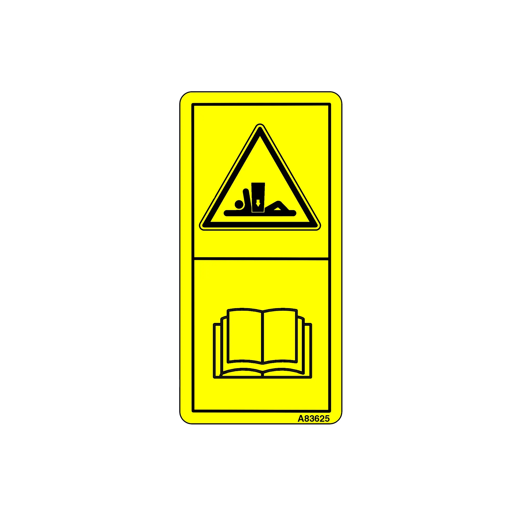 John Deere Disconnect Position, Text Free Label - A83625