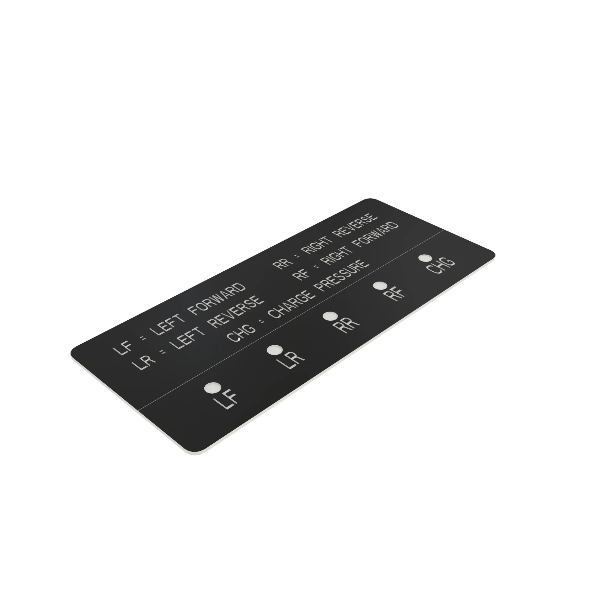 John Deere Remote Transmission Test Bank Label - T175061