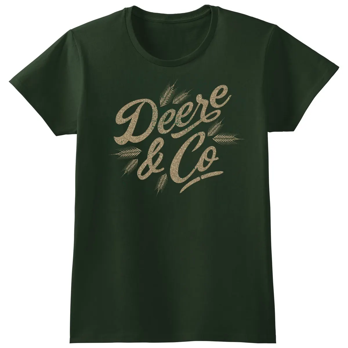 Ladies Fit Glitter Deere & Co T-Shirt