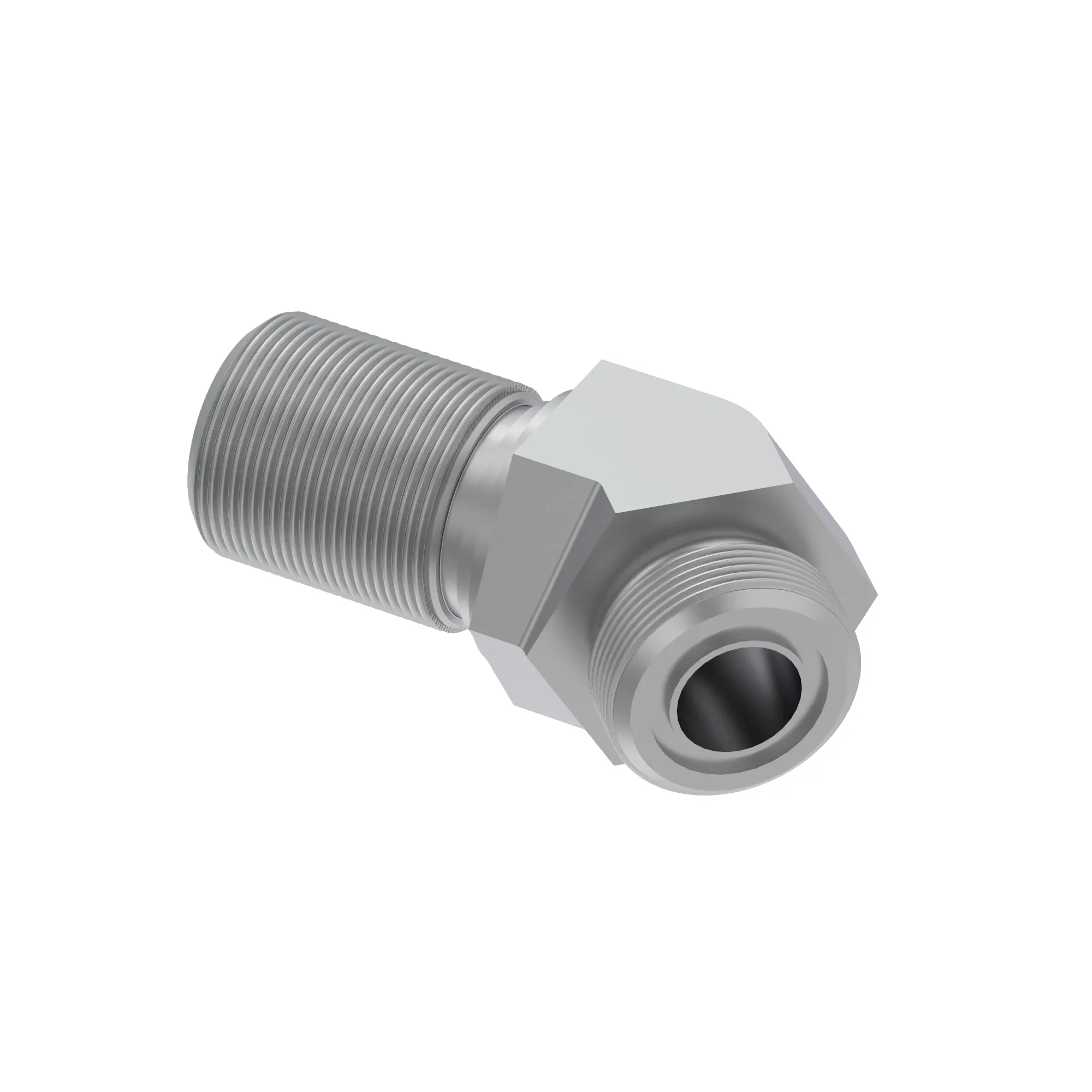 John Deere 45 Degree Bulkhead Elbow Fitting - 38H1490
