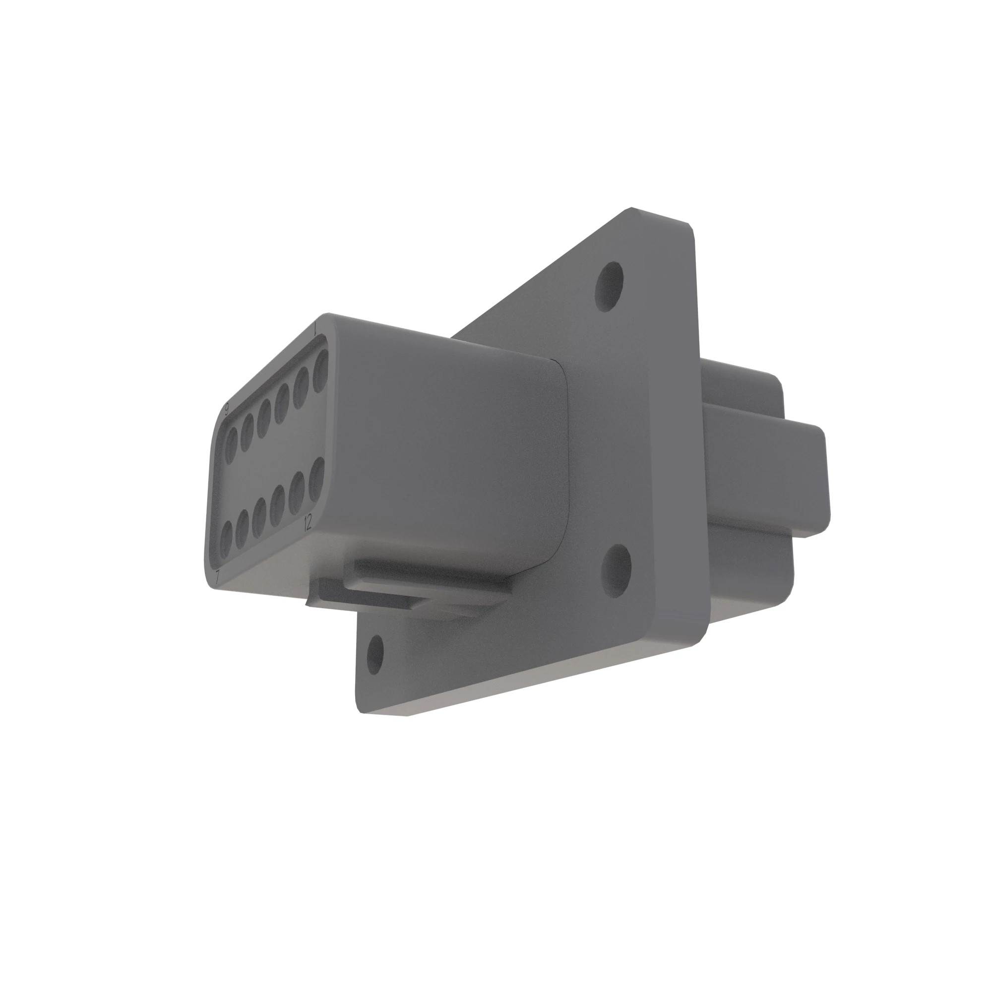 CONN DEUTSCH DT 12W FS GRY PLSTC
