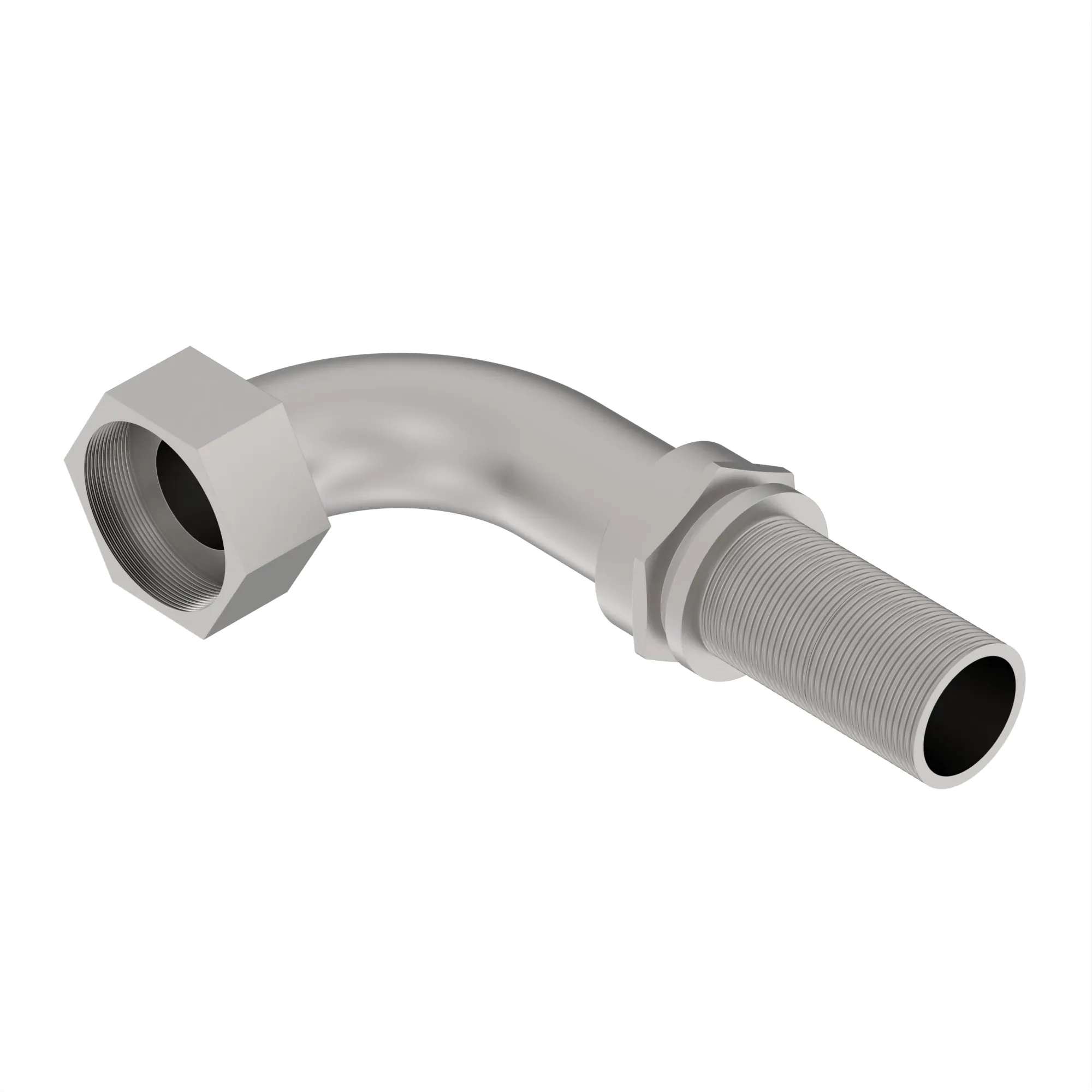 John Deere Elbow Fitting, 90 Degree Barbed - F124123