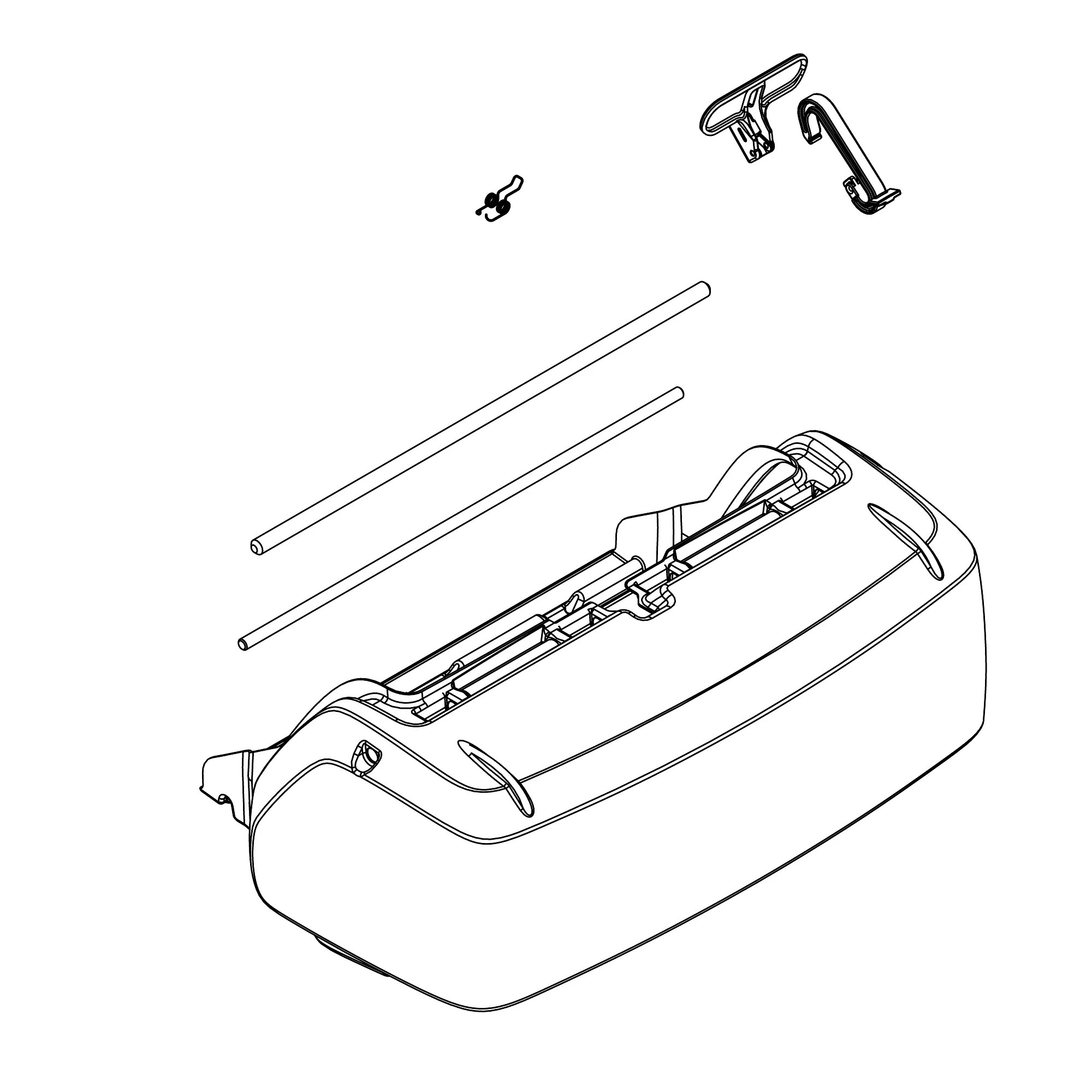 John Deere High Capacity Grass Catcher Kit, 22 inch - BTC10719