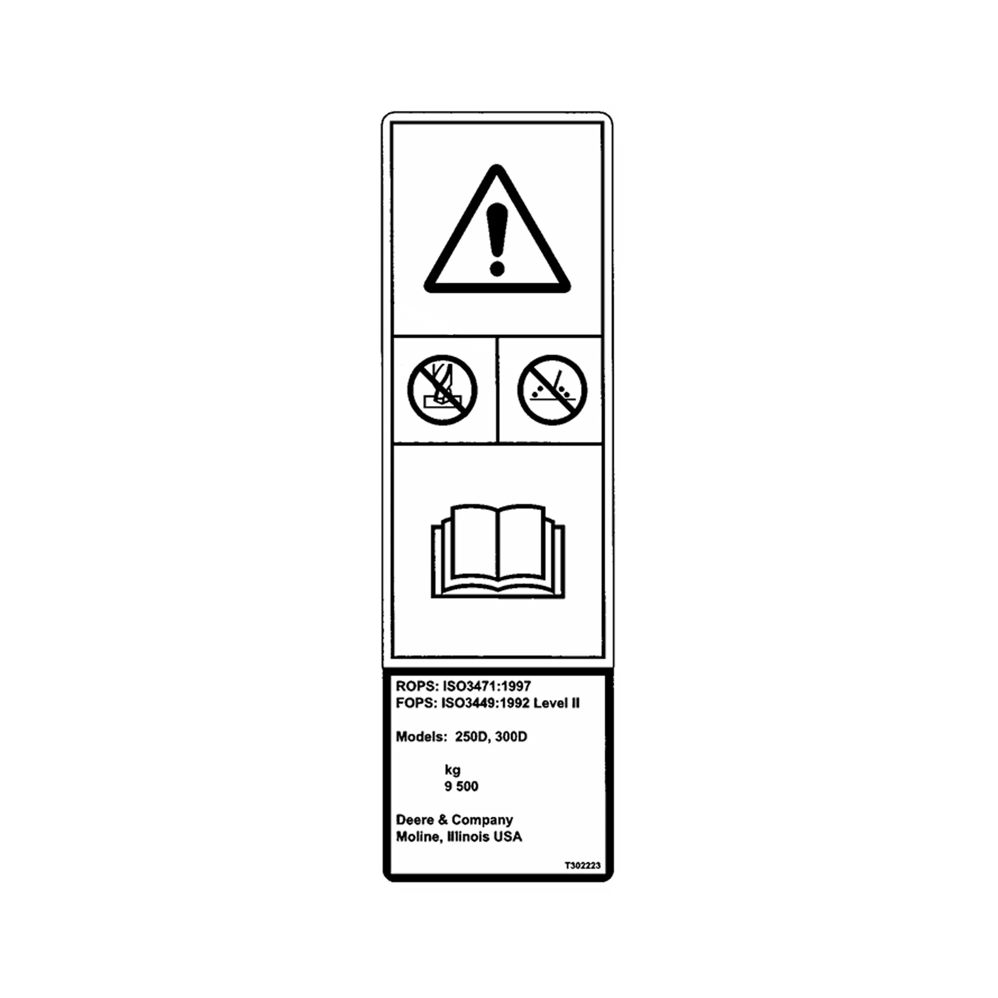 John Deere Safety Sign - T302223