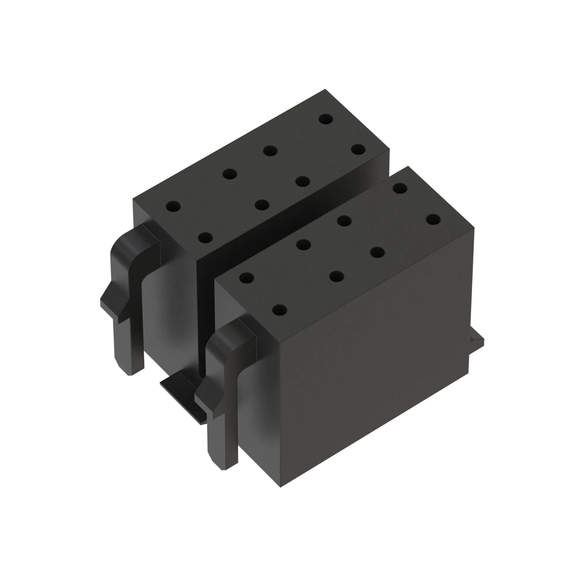 John Deere Black External Electrical Connector Terminal, 16 Cavities - 57M9127