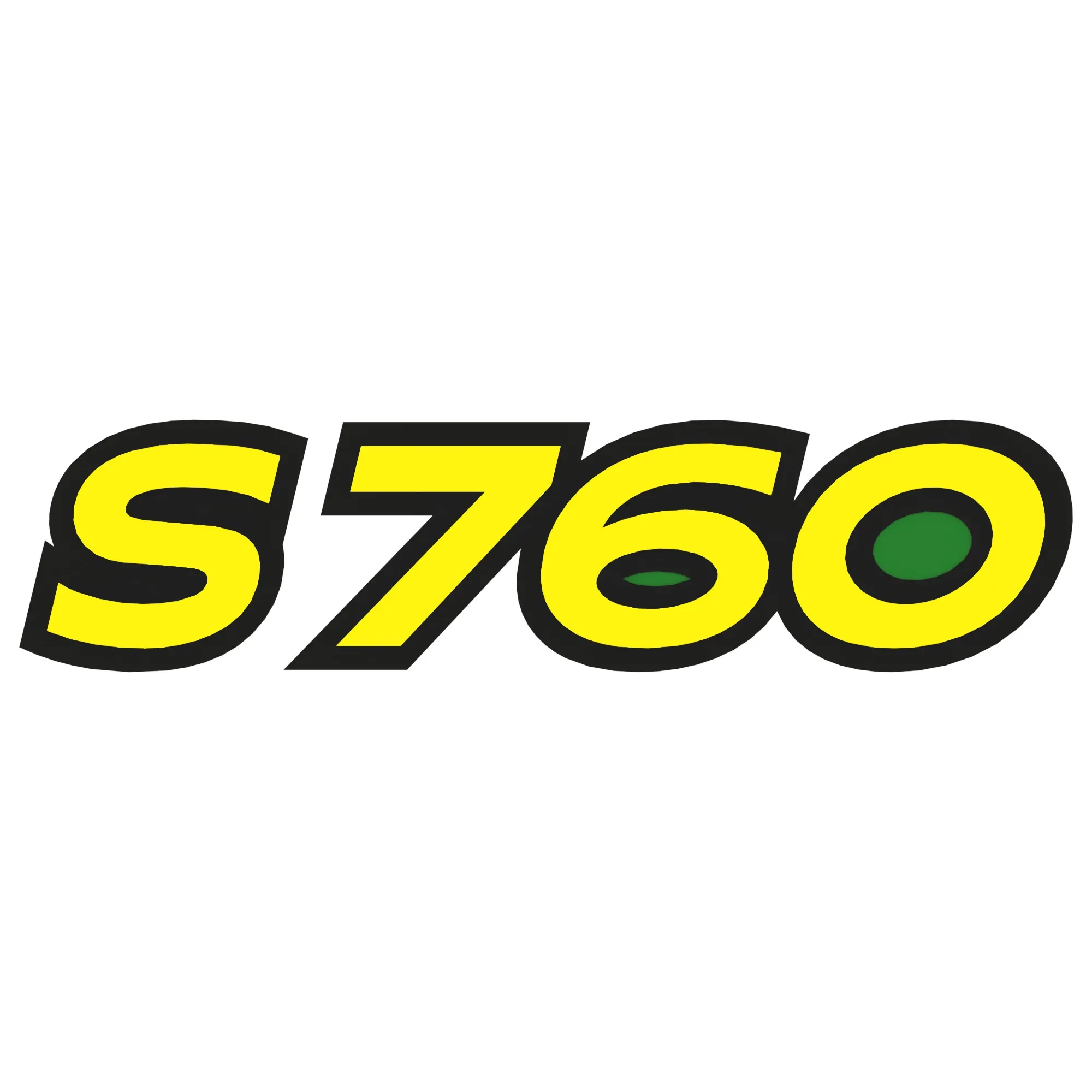 John Deere S760 Model Number Label - HXE111541