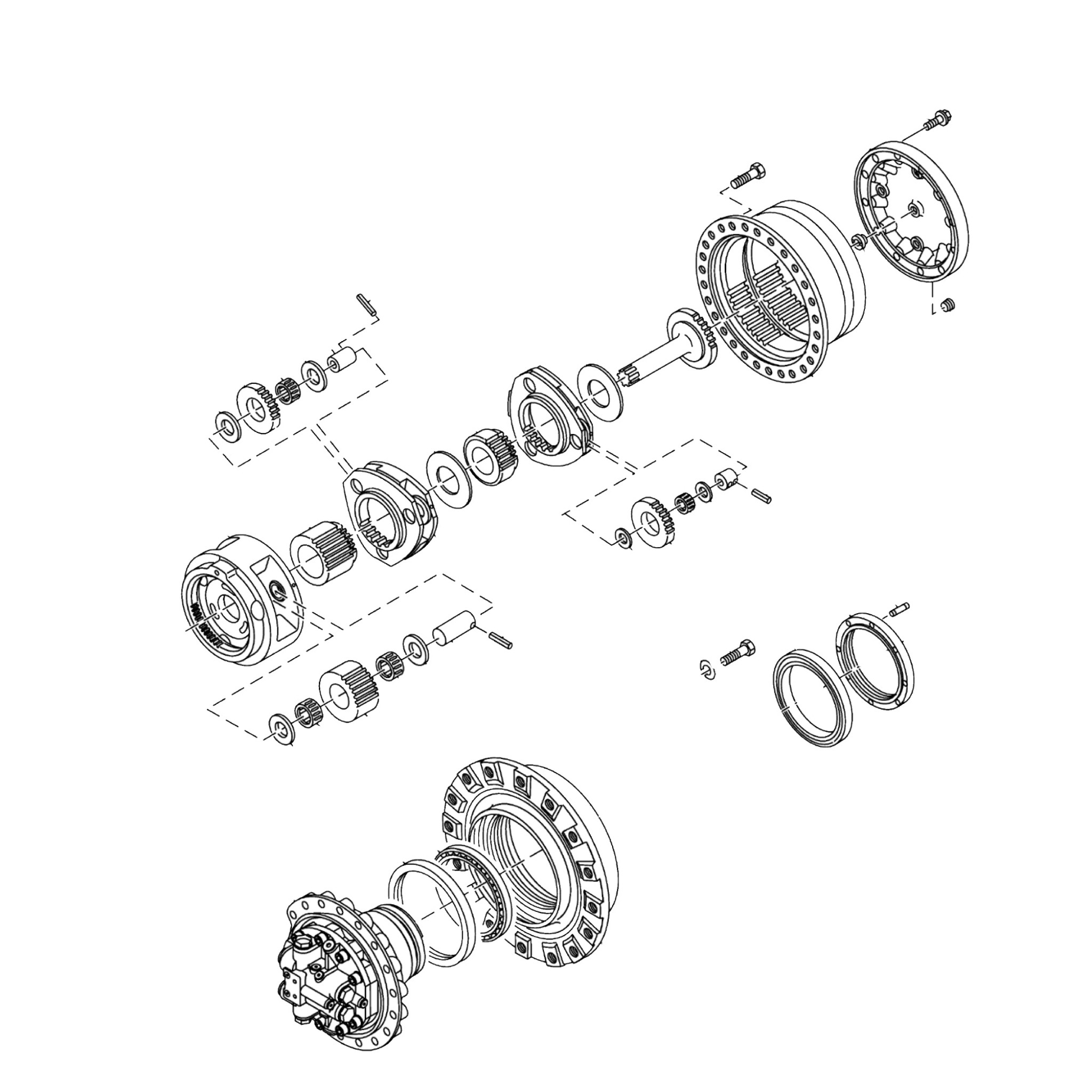John Deere Travel Hydraulic Motor - 9256989