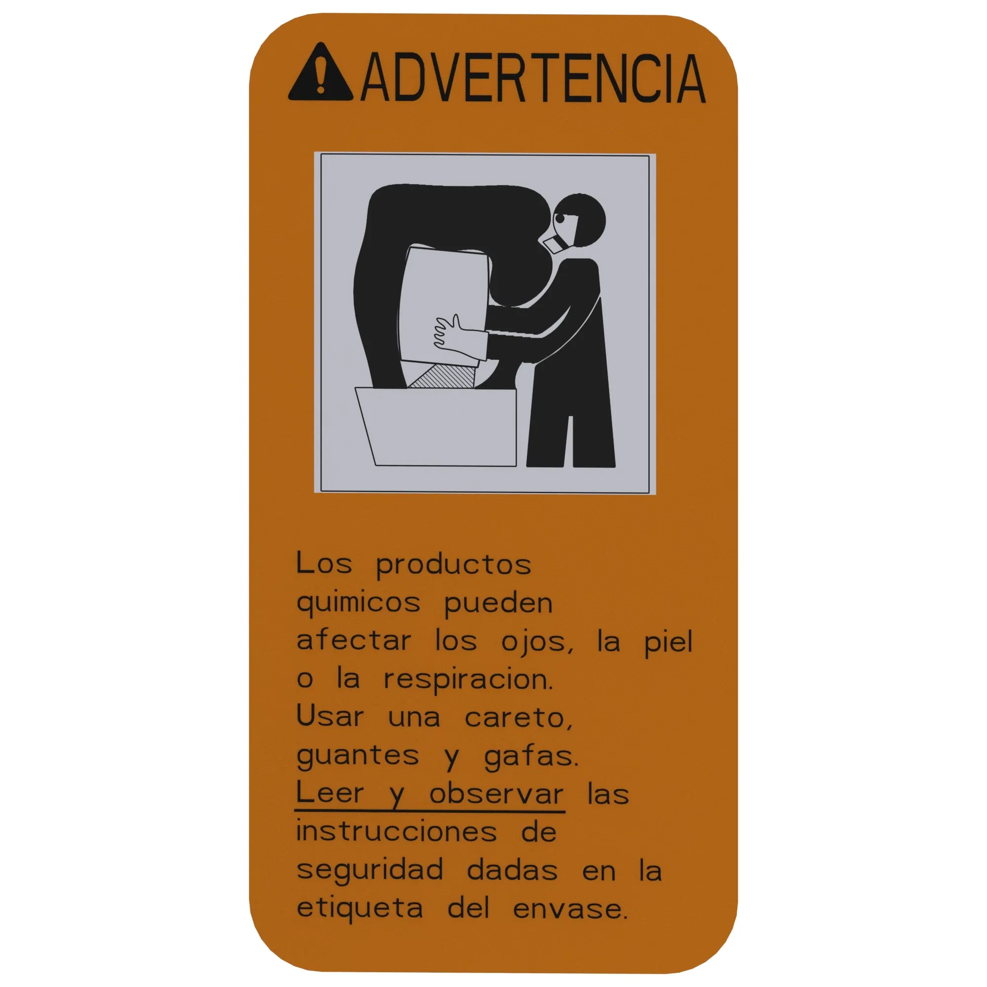 John Deere Safety Sign, Warning, Spanish - A55103