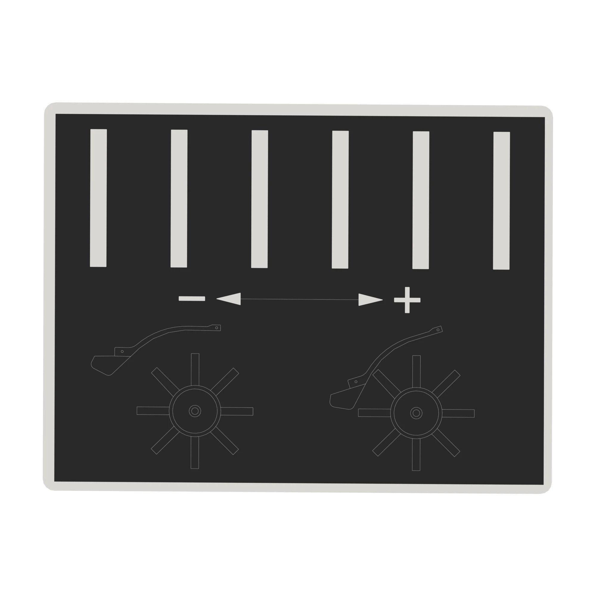 John Deere Impeller Adjustment Label - CC100367