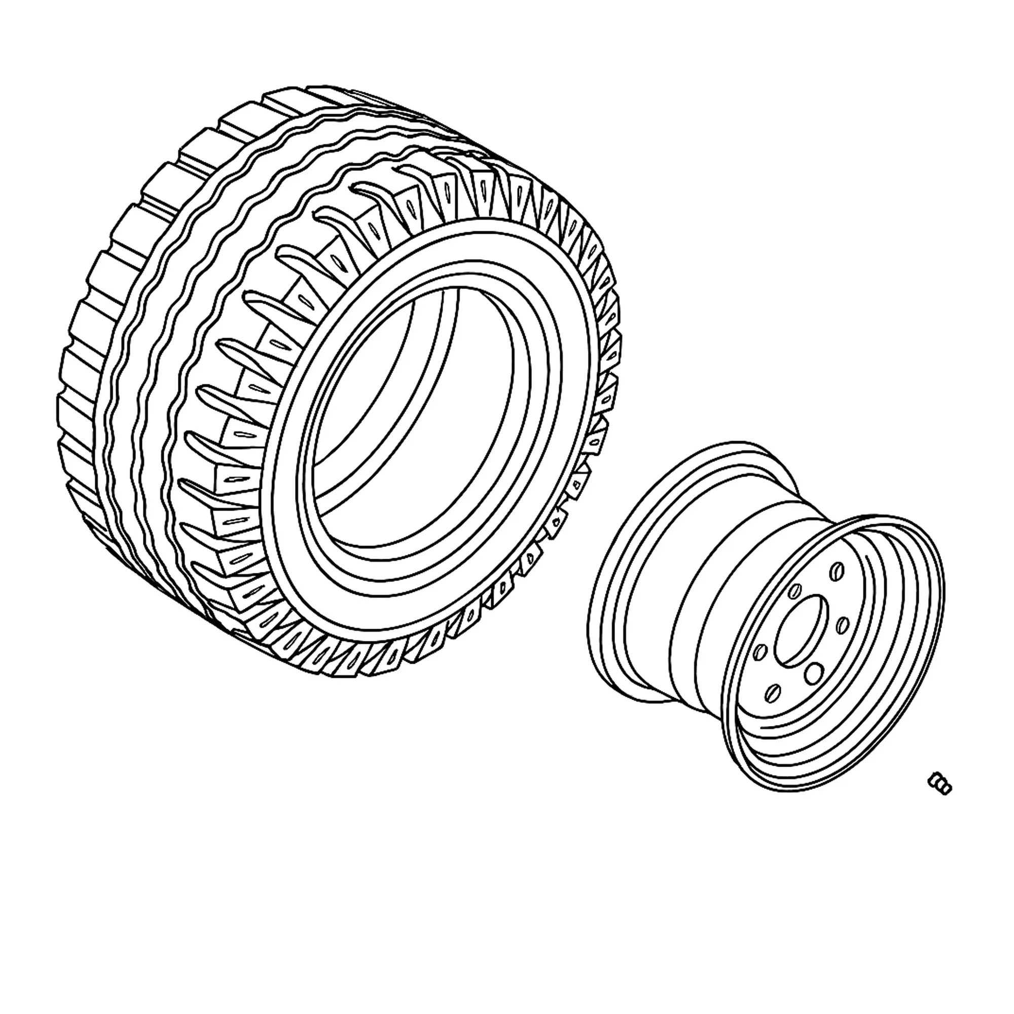 John Deere Tire, 15/55-17 - DC54697