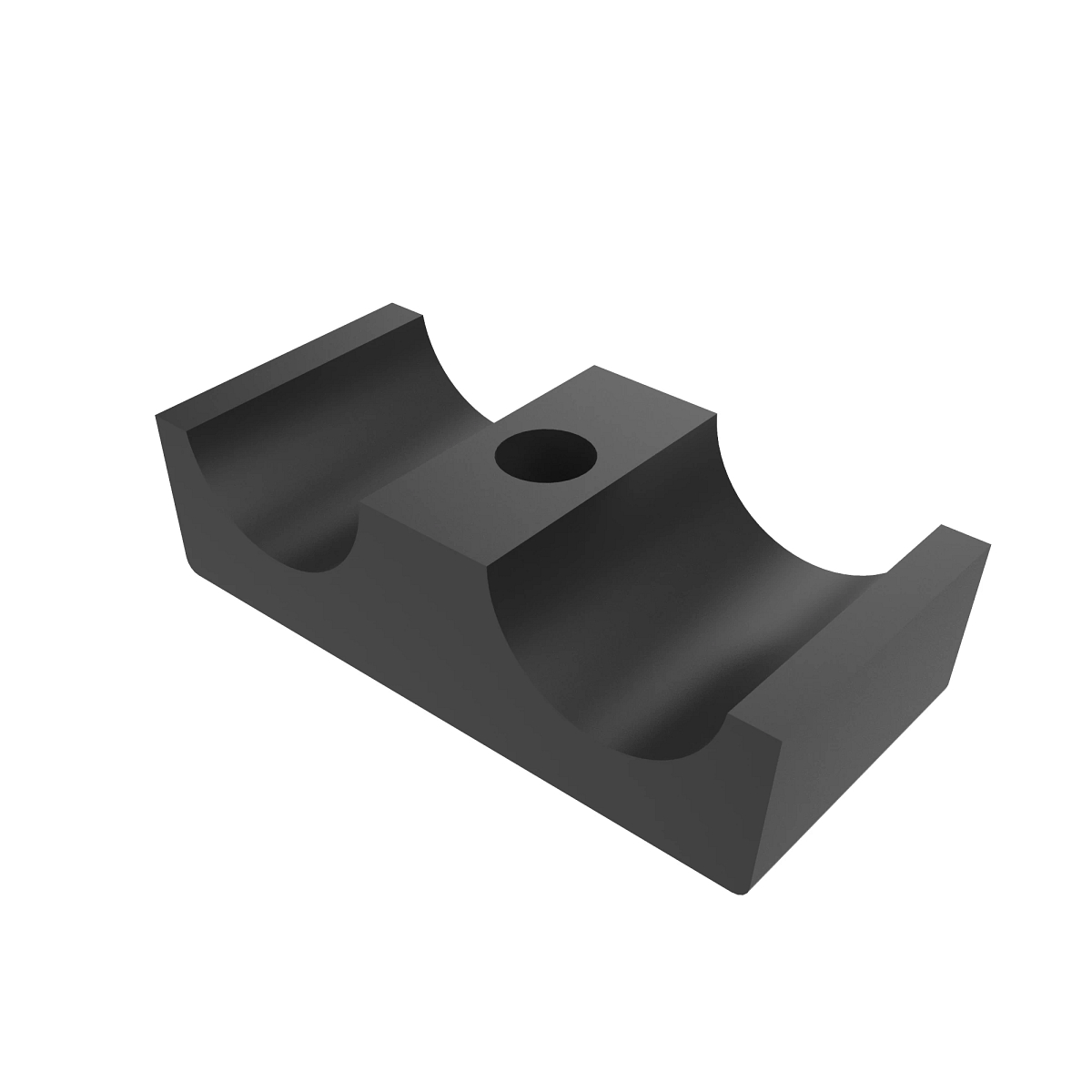 CLAMP-TWIN, 1/2" X 3/8" OD