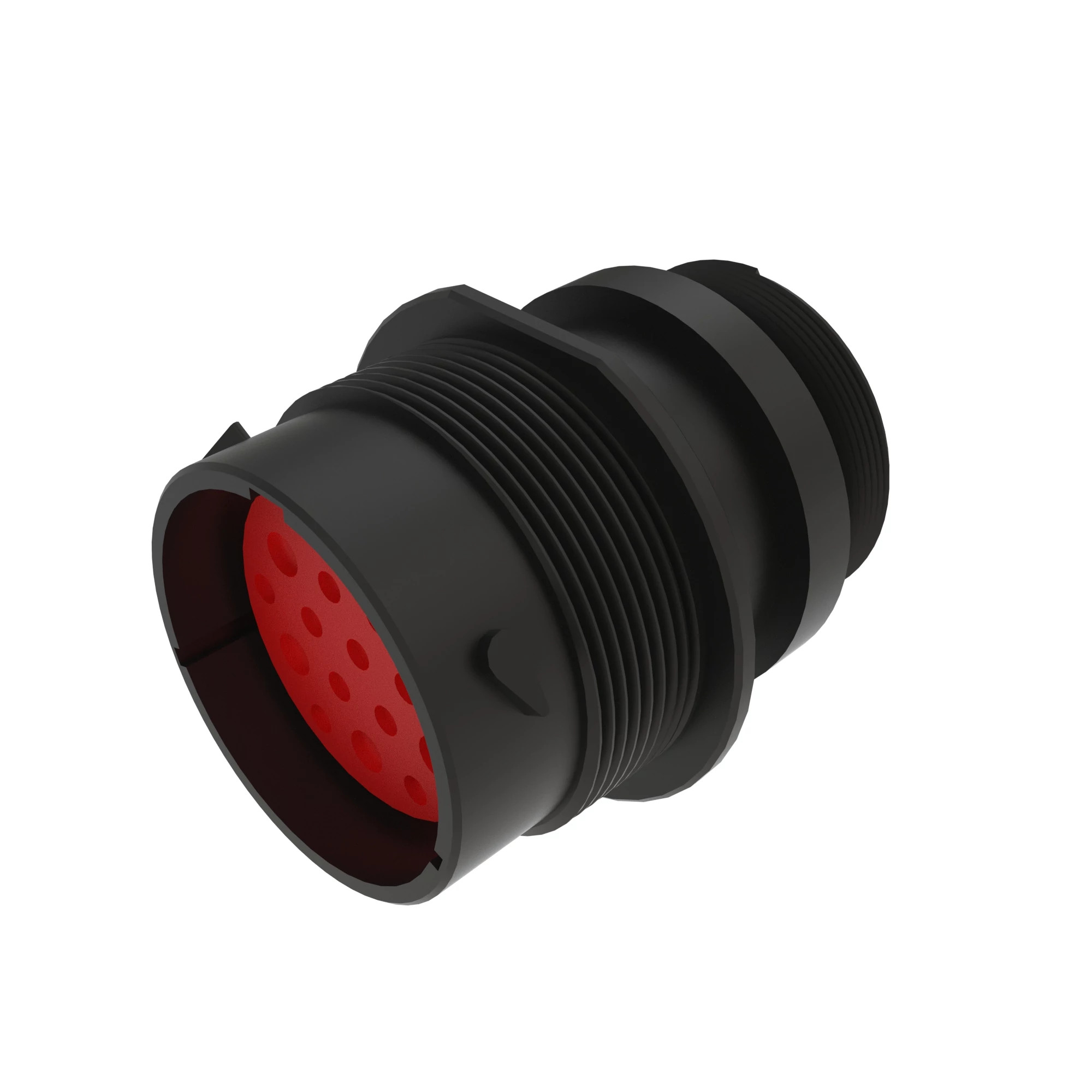 John Deere Black External Electrical Connector Housing, 19 Cavities - 57M10339