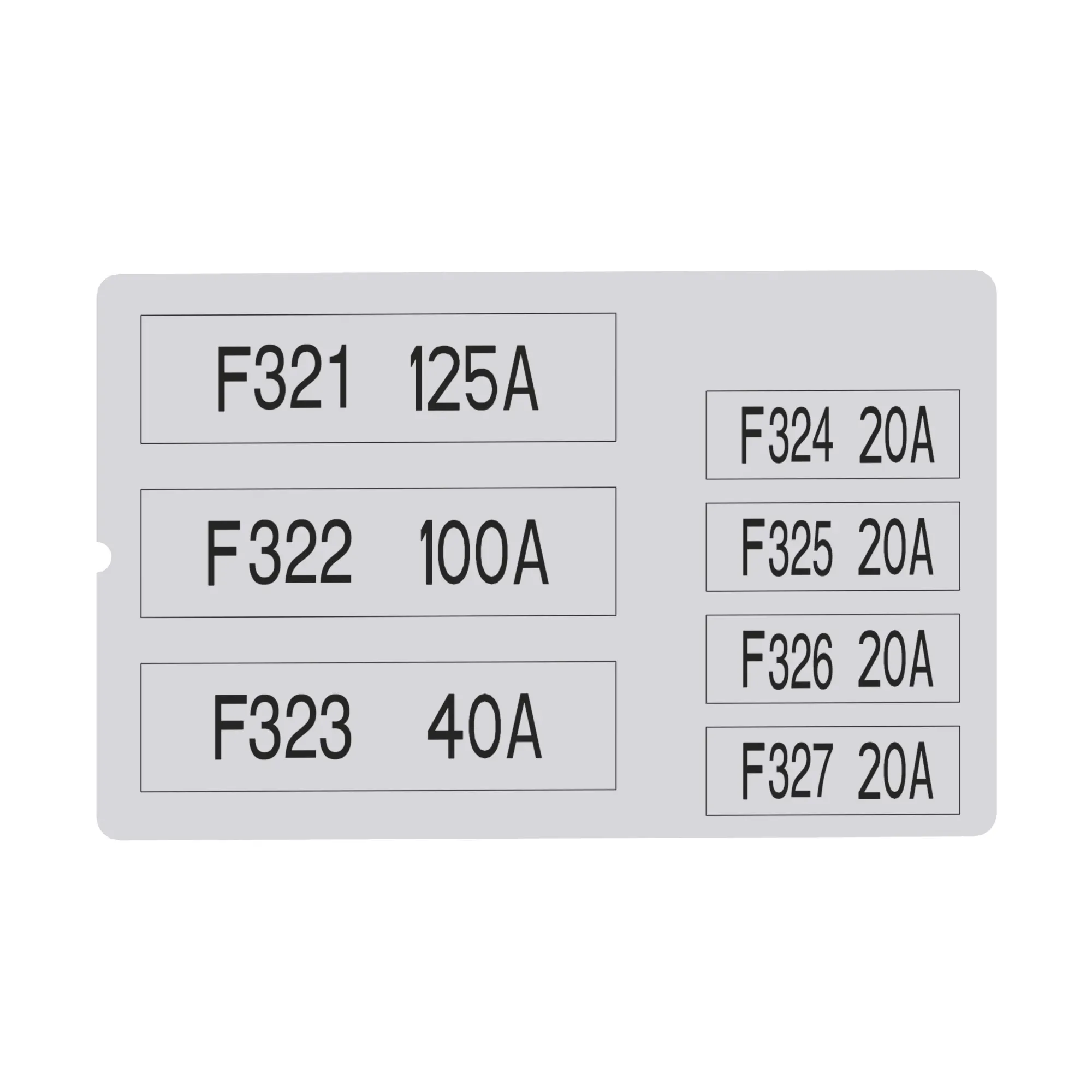 John Deere Load Center Label - AXE59295