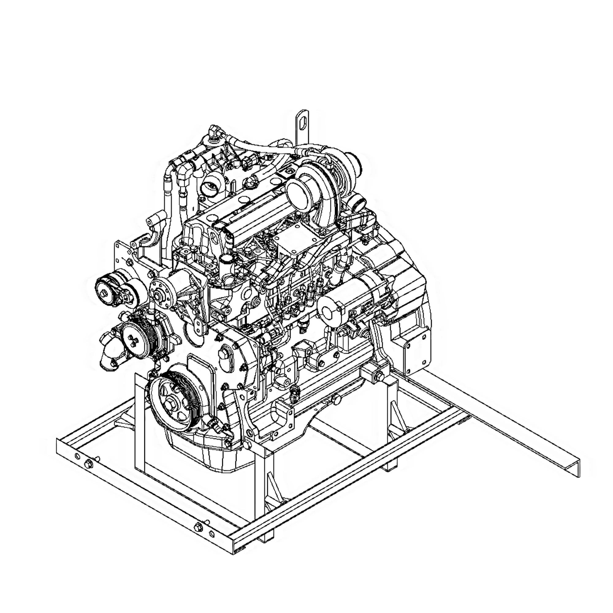 John Deere Diesel Engine, 4.5 Liter, F4 - CD24742