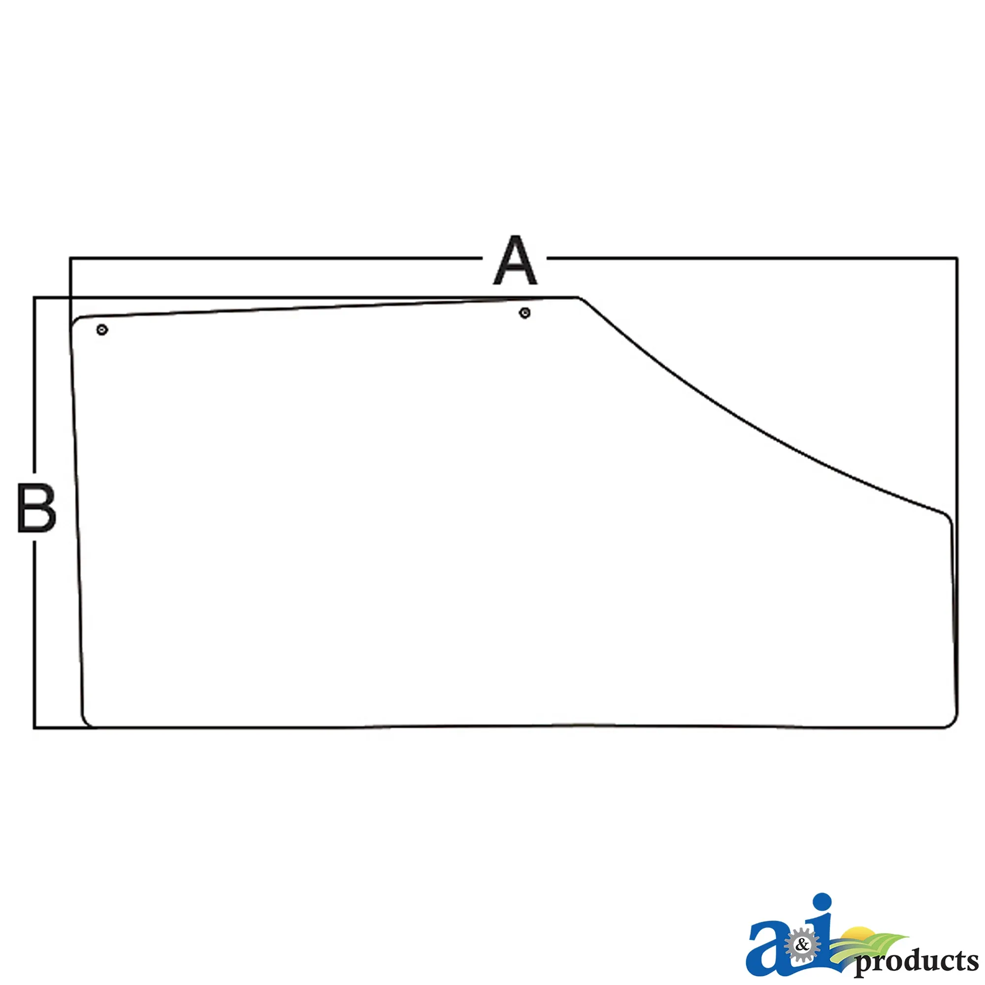 A&I Products Right Side Tinted Fixed Door - A-R186465