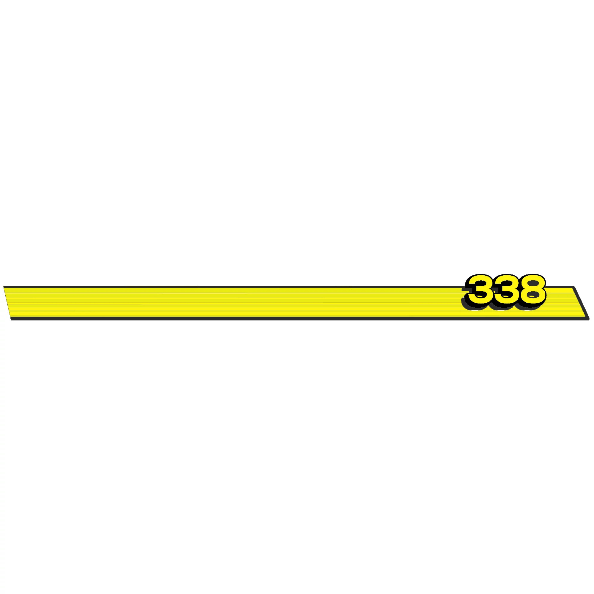 LABEL (338 STRIPE RH SIDE)