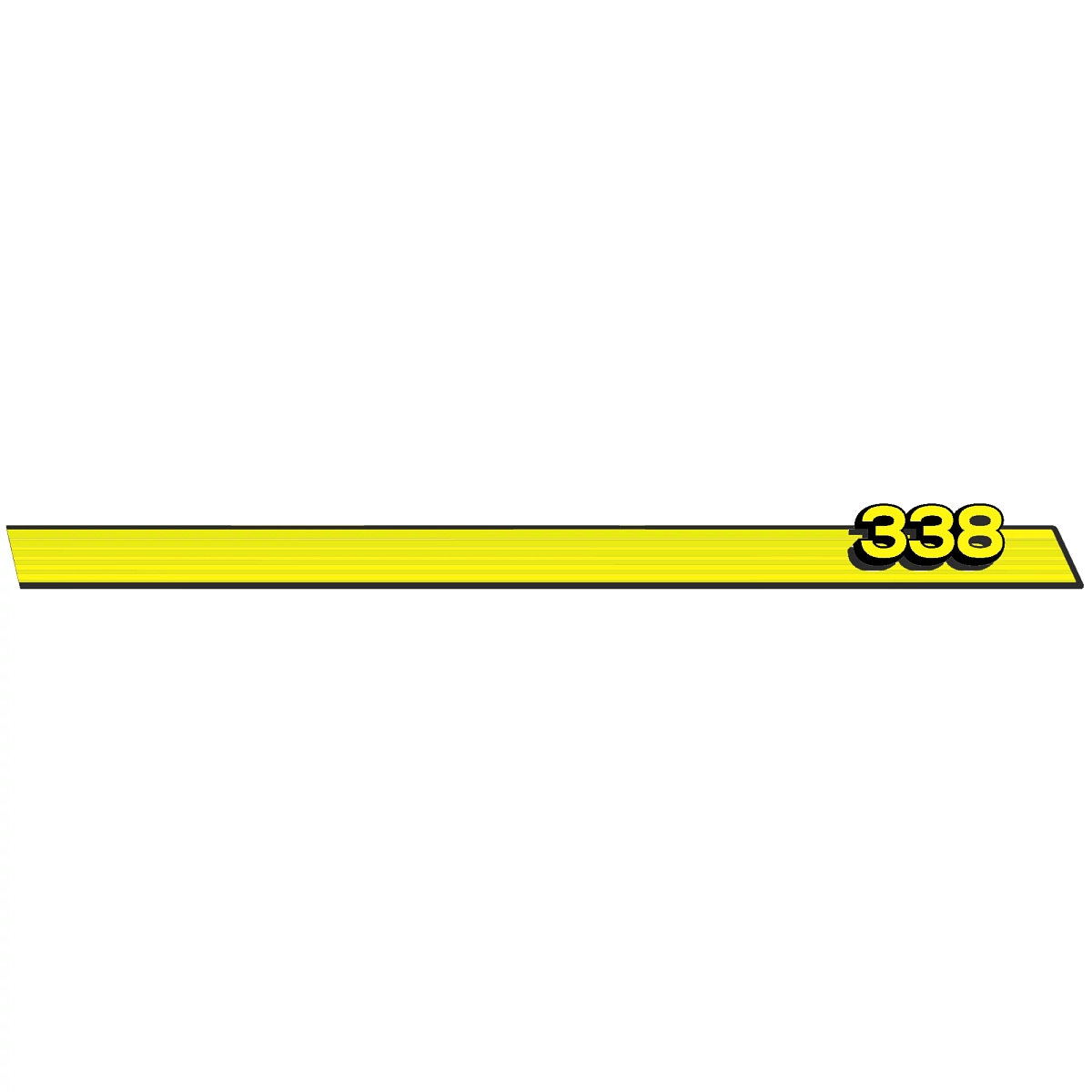 Label (338 Stripe RH Side)