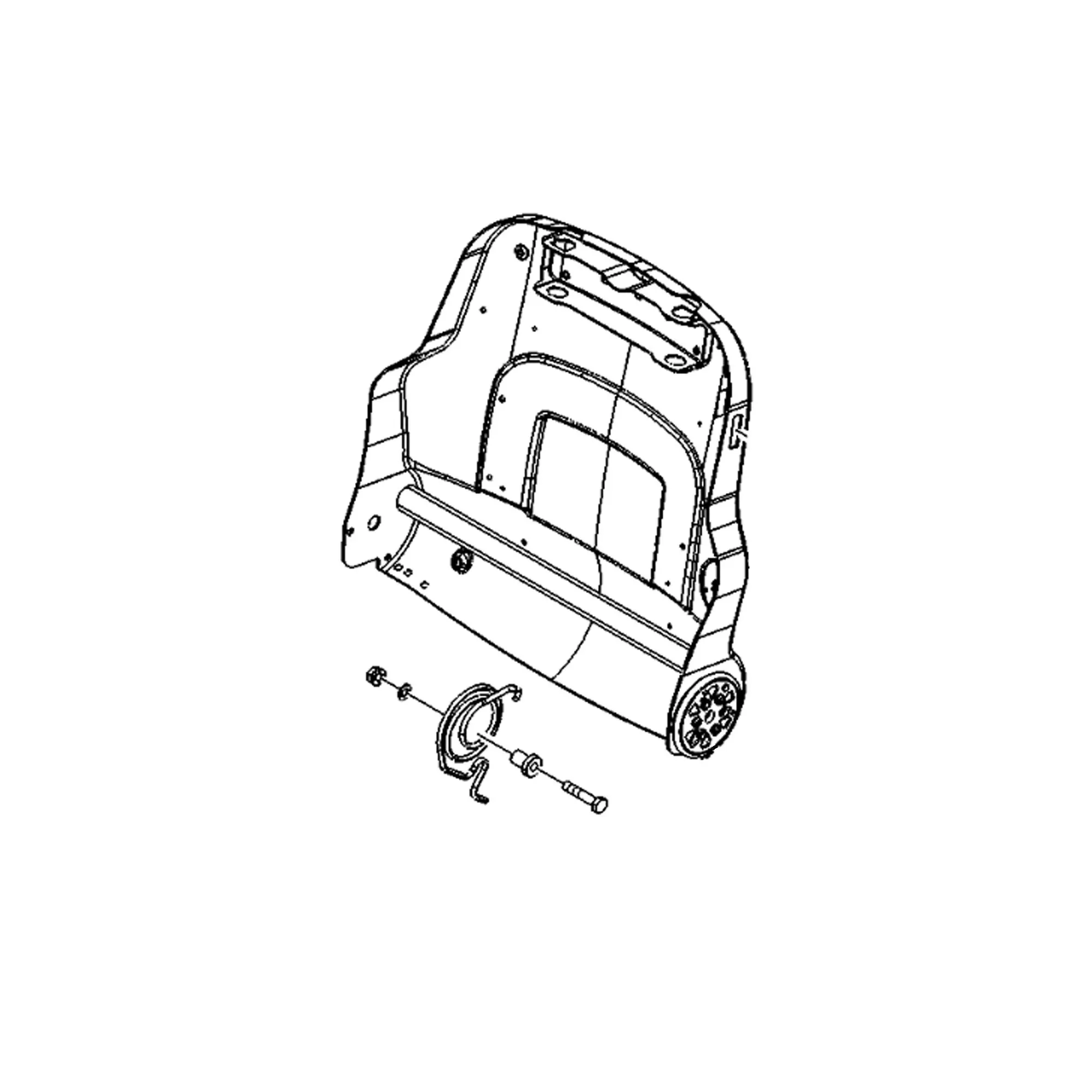 John Deere Backrest Seat - AL229957