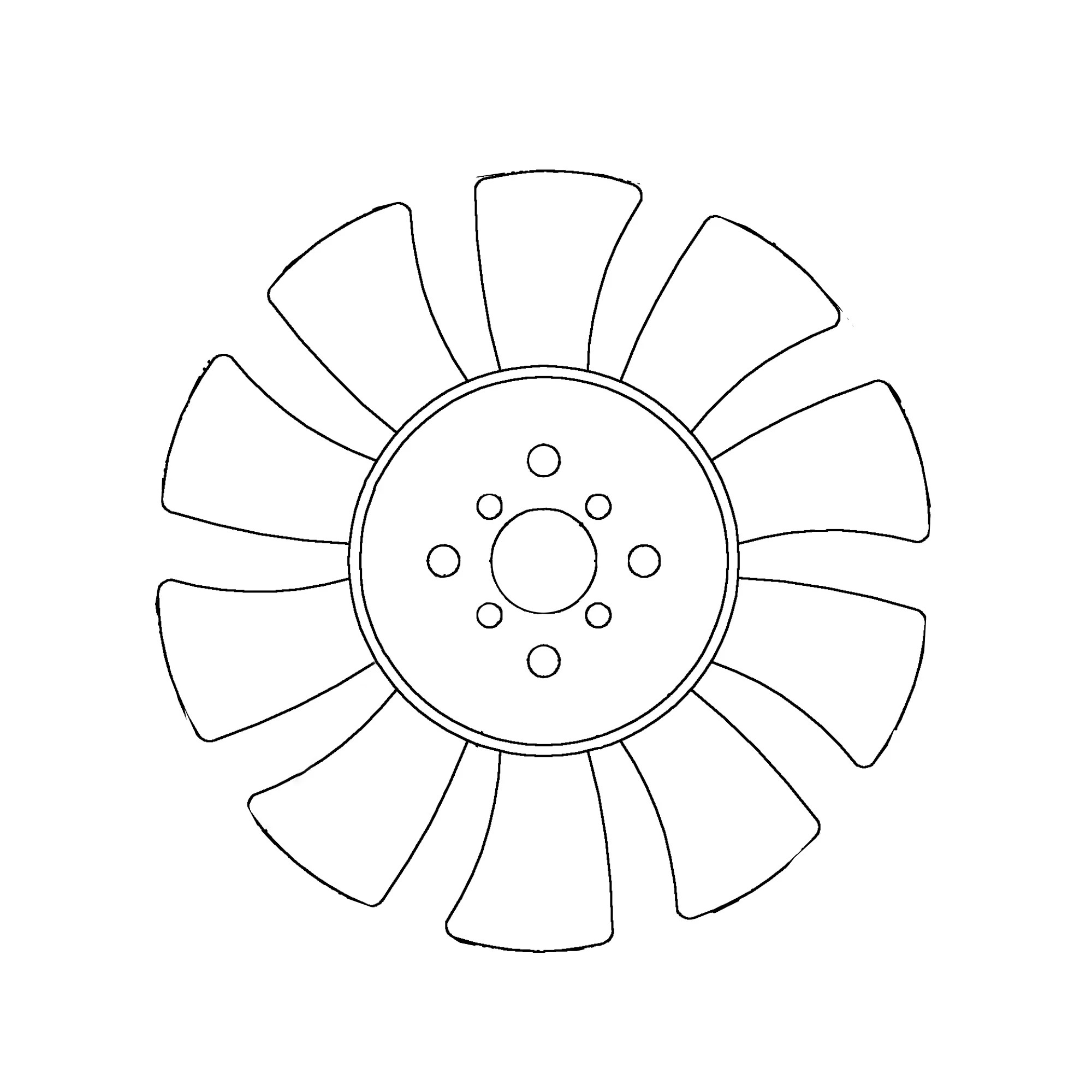 John Deere Hydrostatic Pump Fan - ET17698