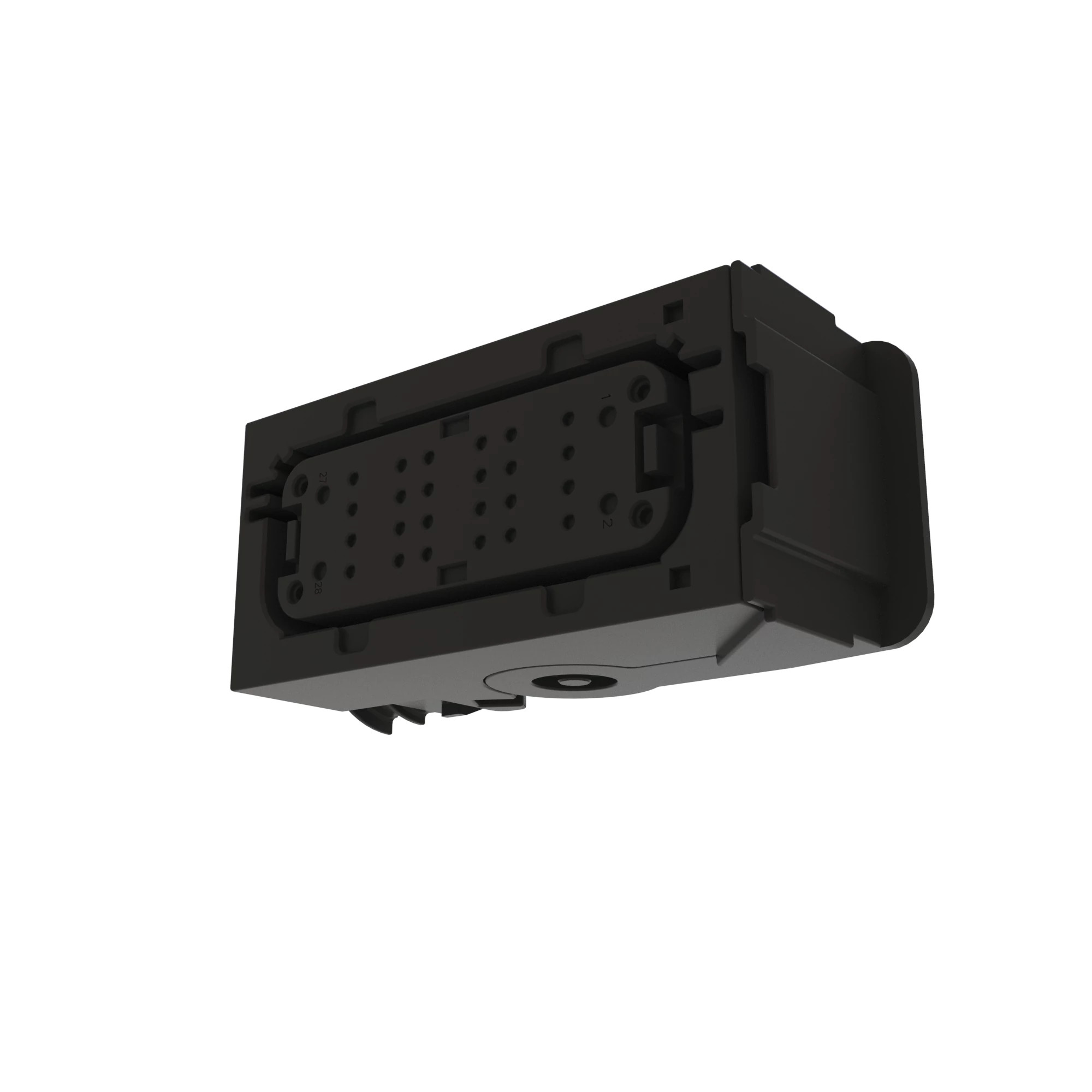 John Deere Black Internal Electrical Connector Housing, 28 Cavities - 57M11523