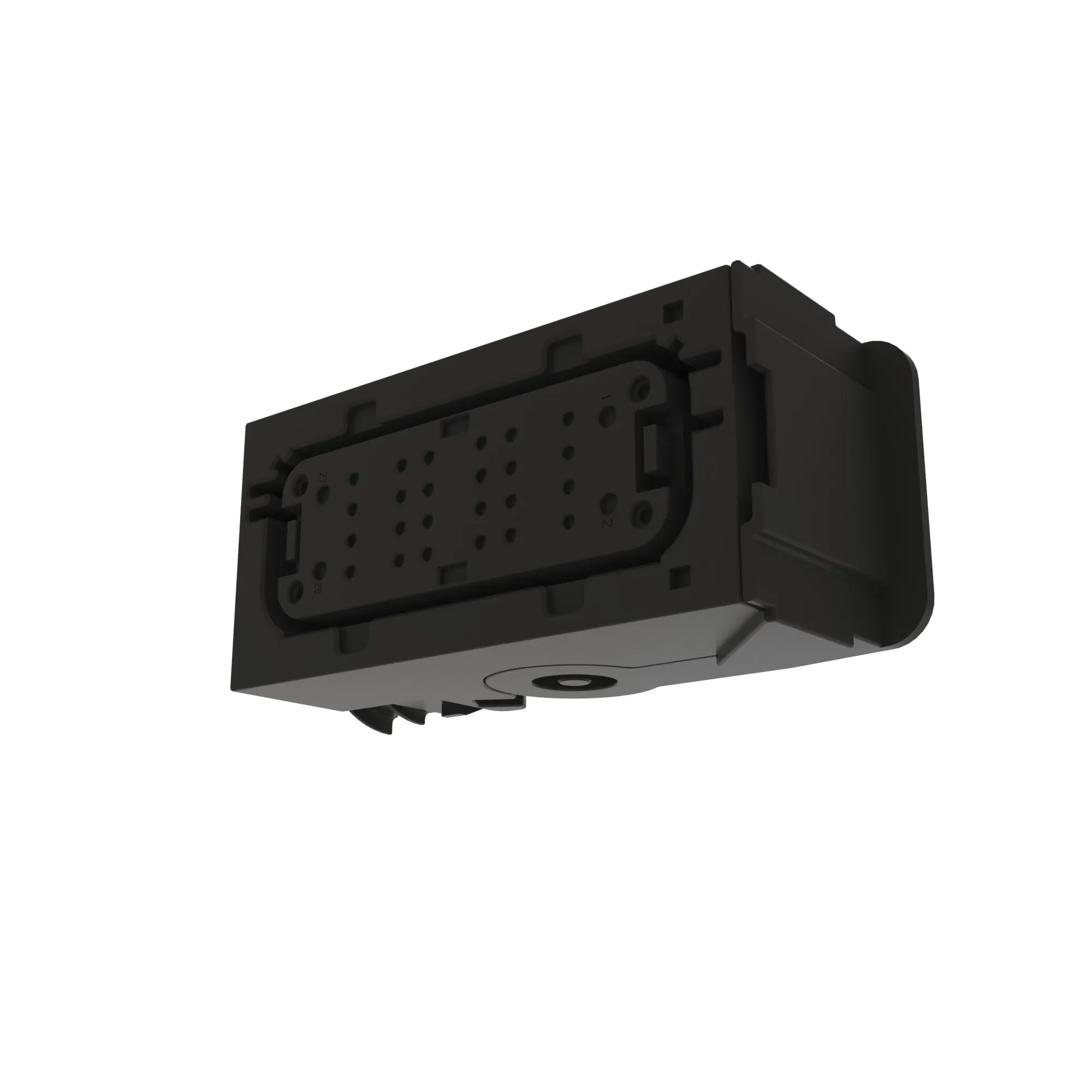 John Deere Black Internal Electrical Connector Housing, 28 Cavities - 57M11523