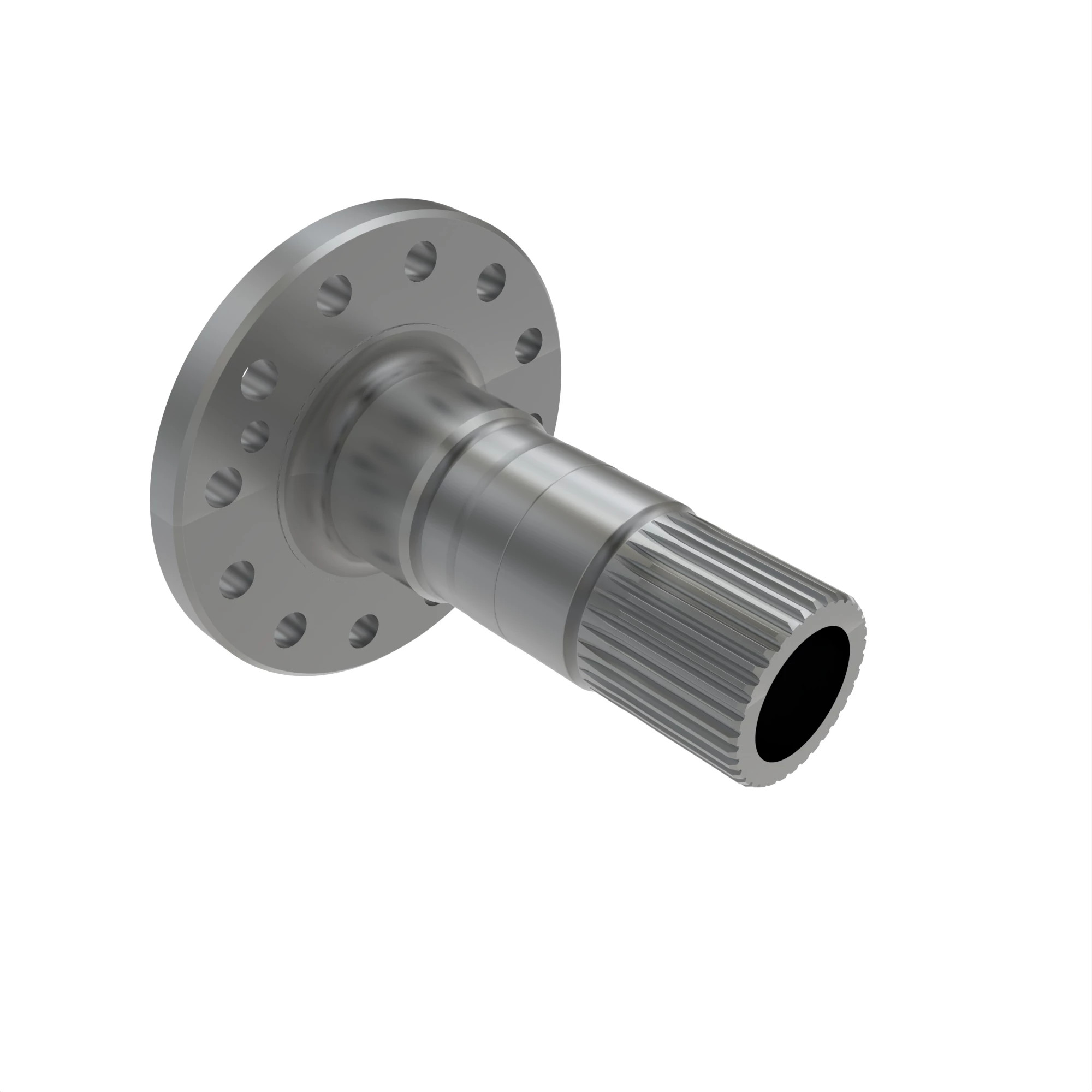 John Deere Upper Front Feedroll Flange Shaft - HXE112533