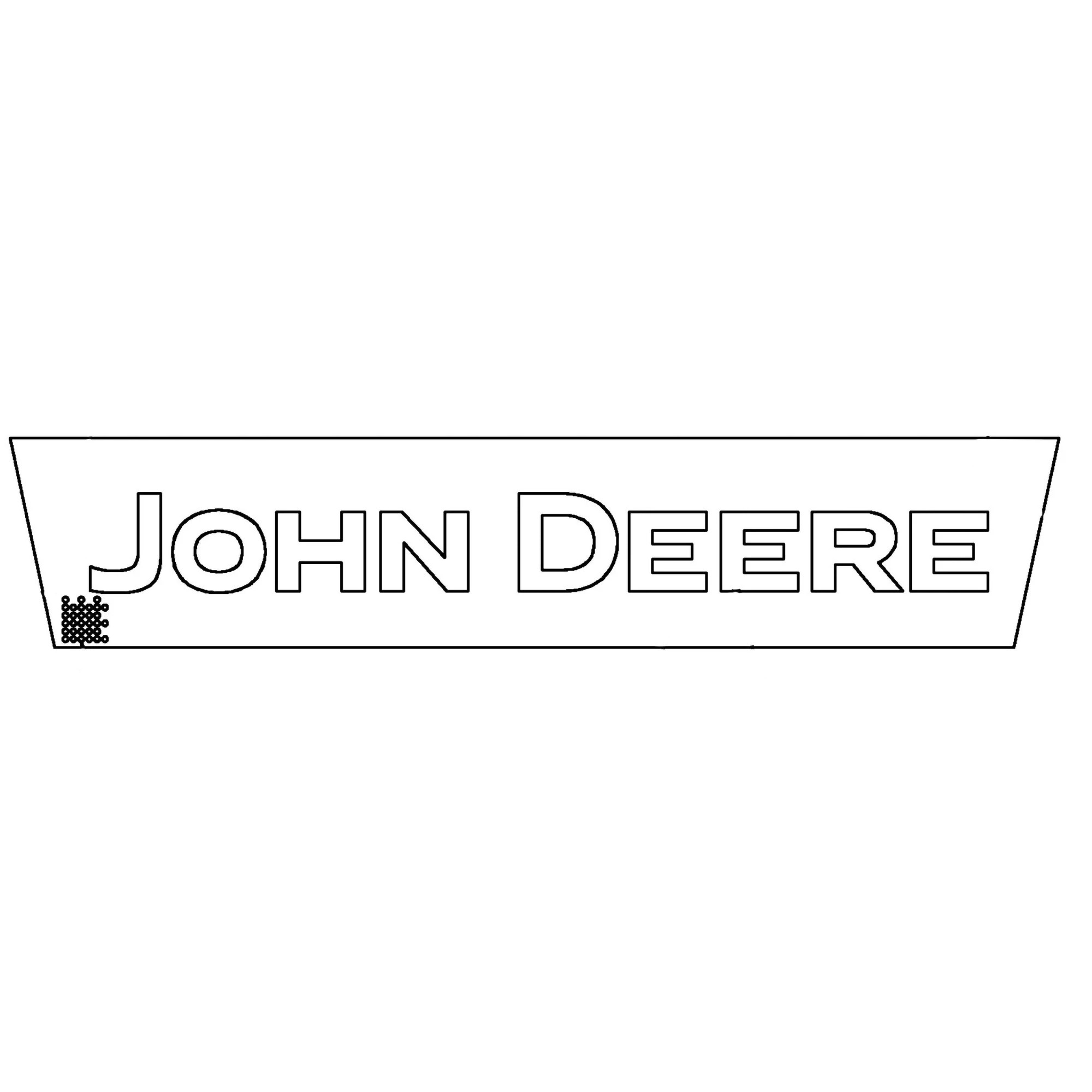 John Deere John Deere Label, Front Window - T216308