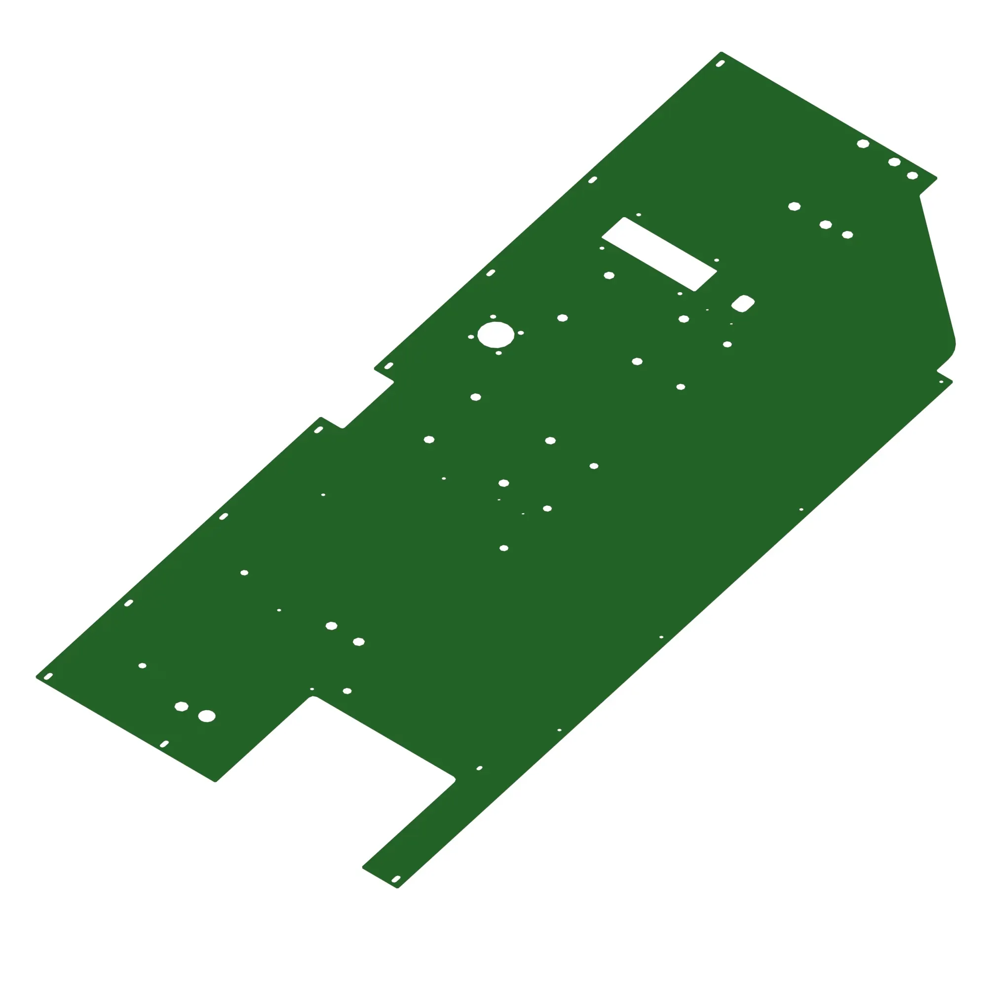 John Deere Left Side Mainframe Sheet - N404414
