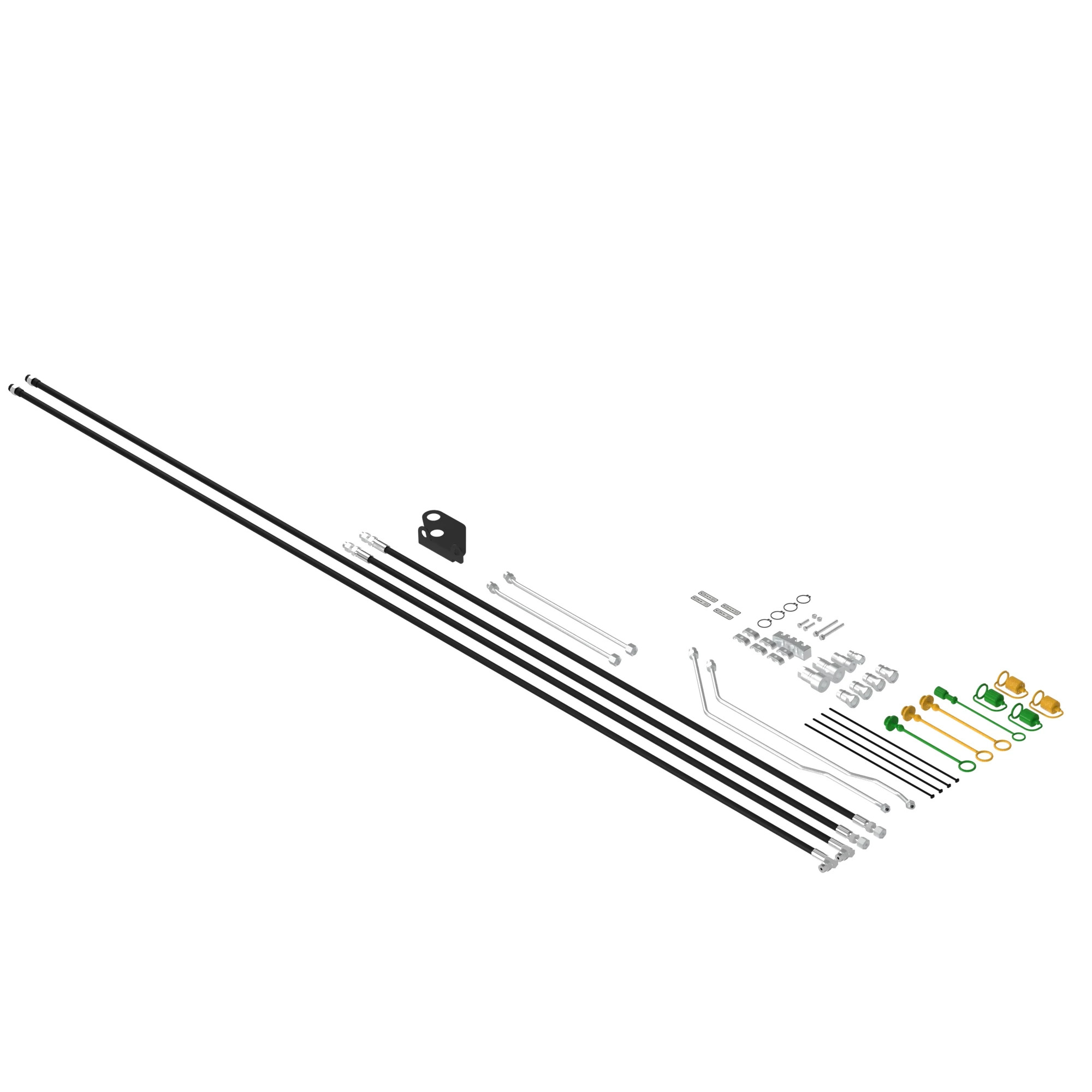 John Deere Three Function Hydraulic Line Hose Kit - BW16138