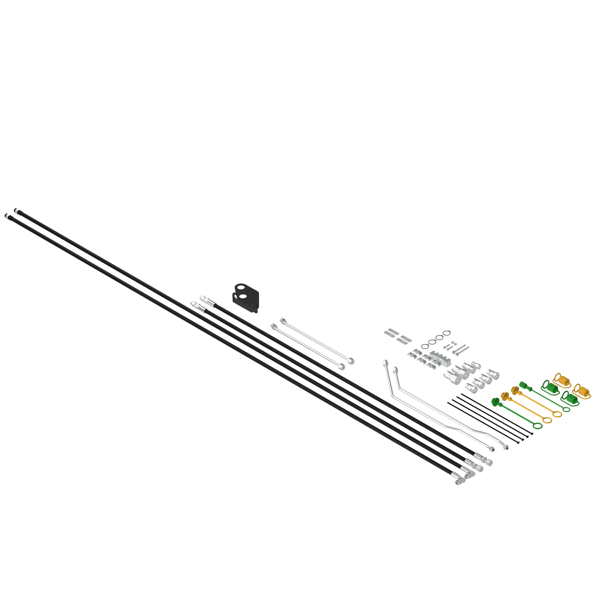 John Deere Three Function Hydraulic Line Hose Kit - BW16138