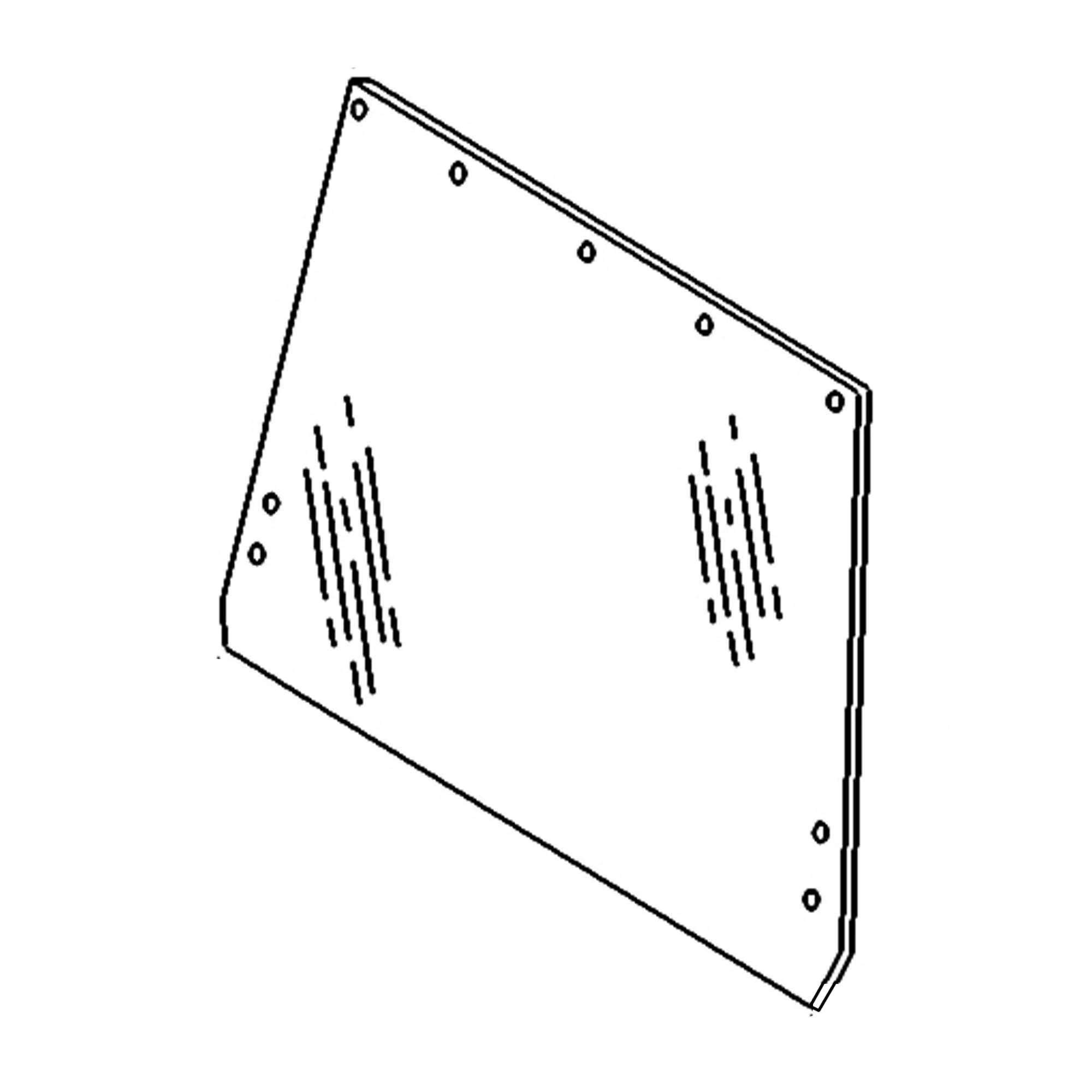 John Deere Rear Cab Glass Window - R50758